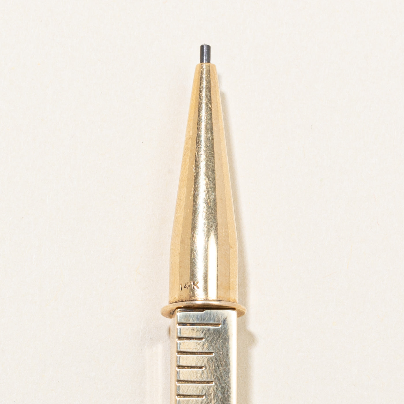 'Tiffany & Co' 1960's 14k Yellow Gold Mechanical Pencil Ruler