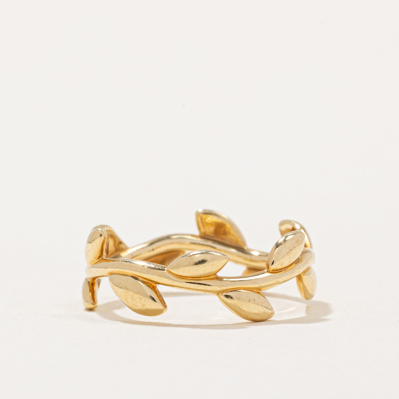 'Tiffany & Co' Paloma Picasso Olive Leaf Band Ring | SZ 4 |