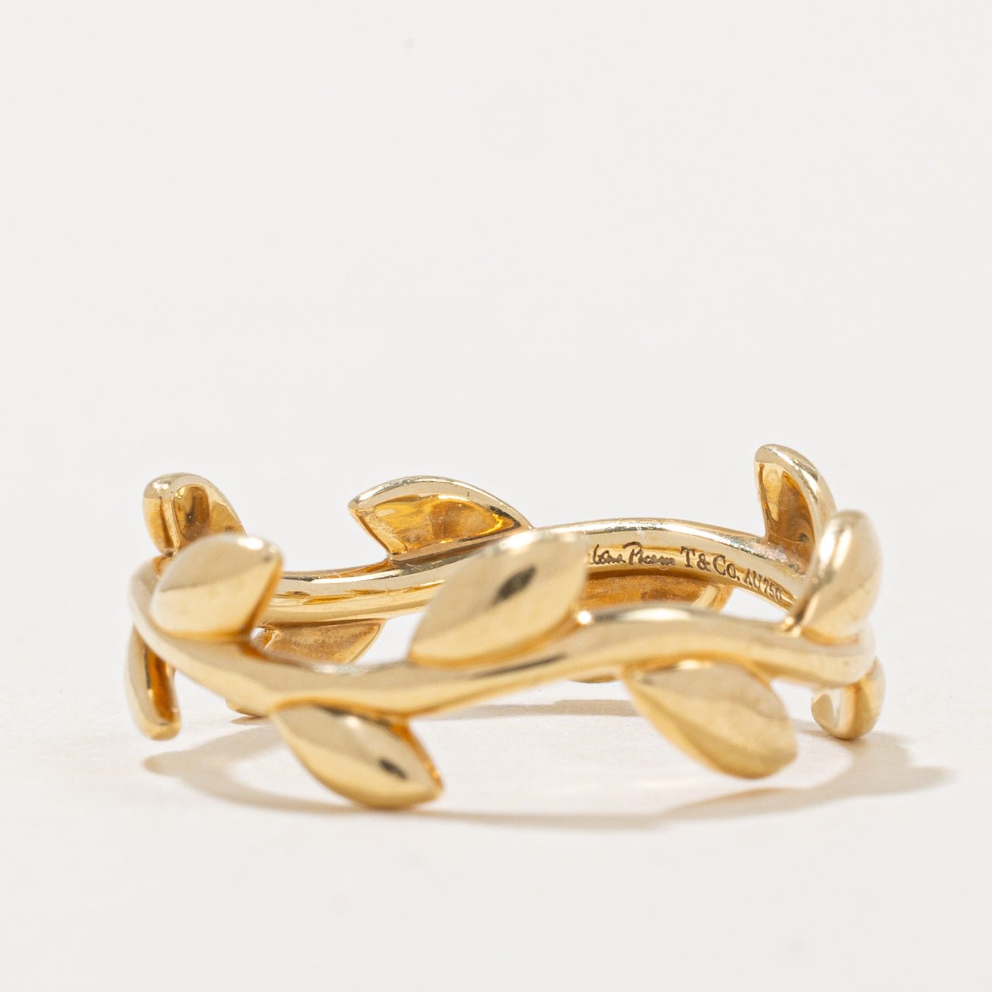 'Tiffany & Co' Paloma Picasso Olive Leaf Band Ring | SZ 4 |