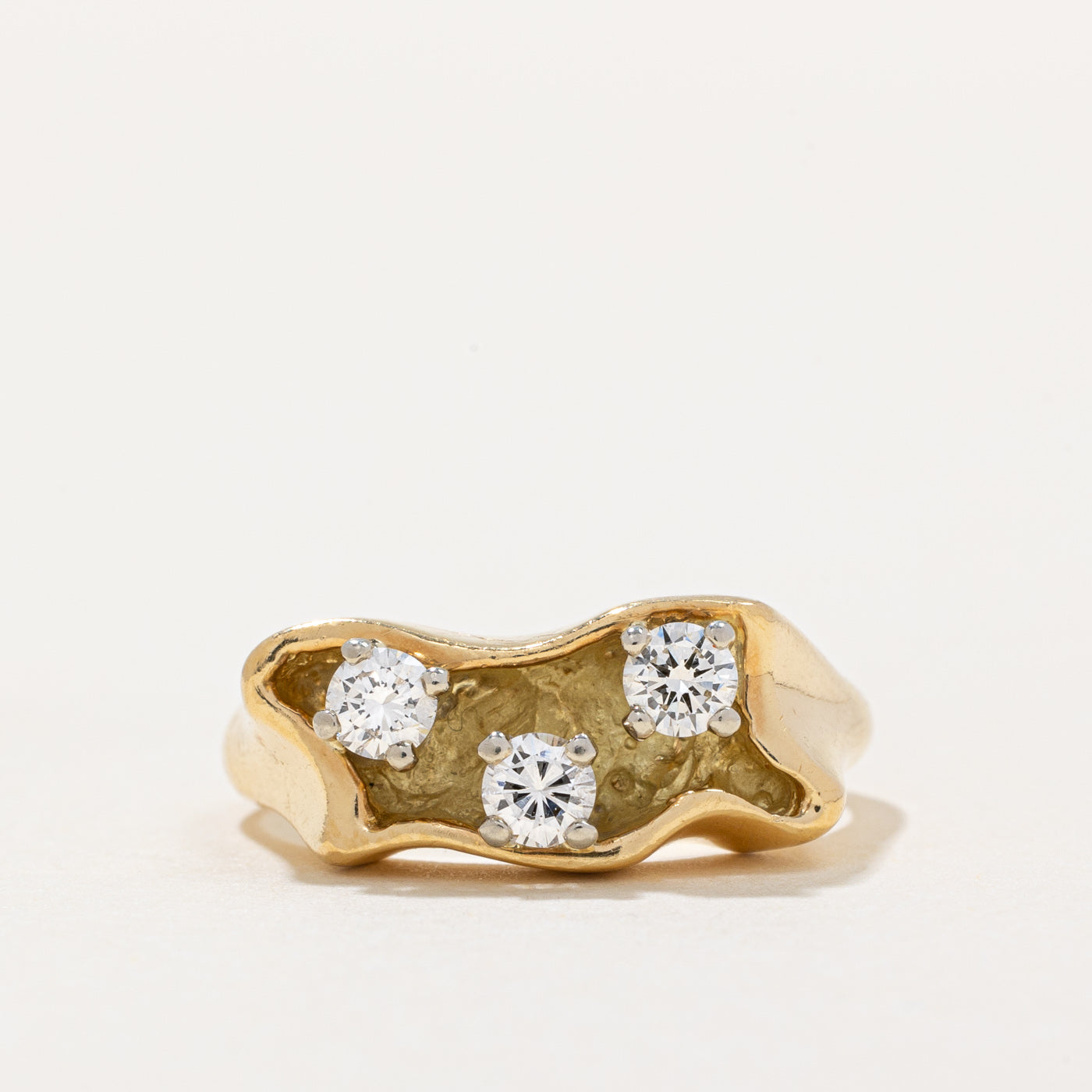 'Birks' Three Stone Diamond Ring | 0.42ctw | SZ 7 |