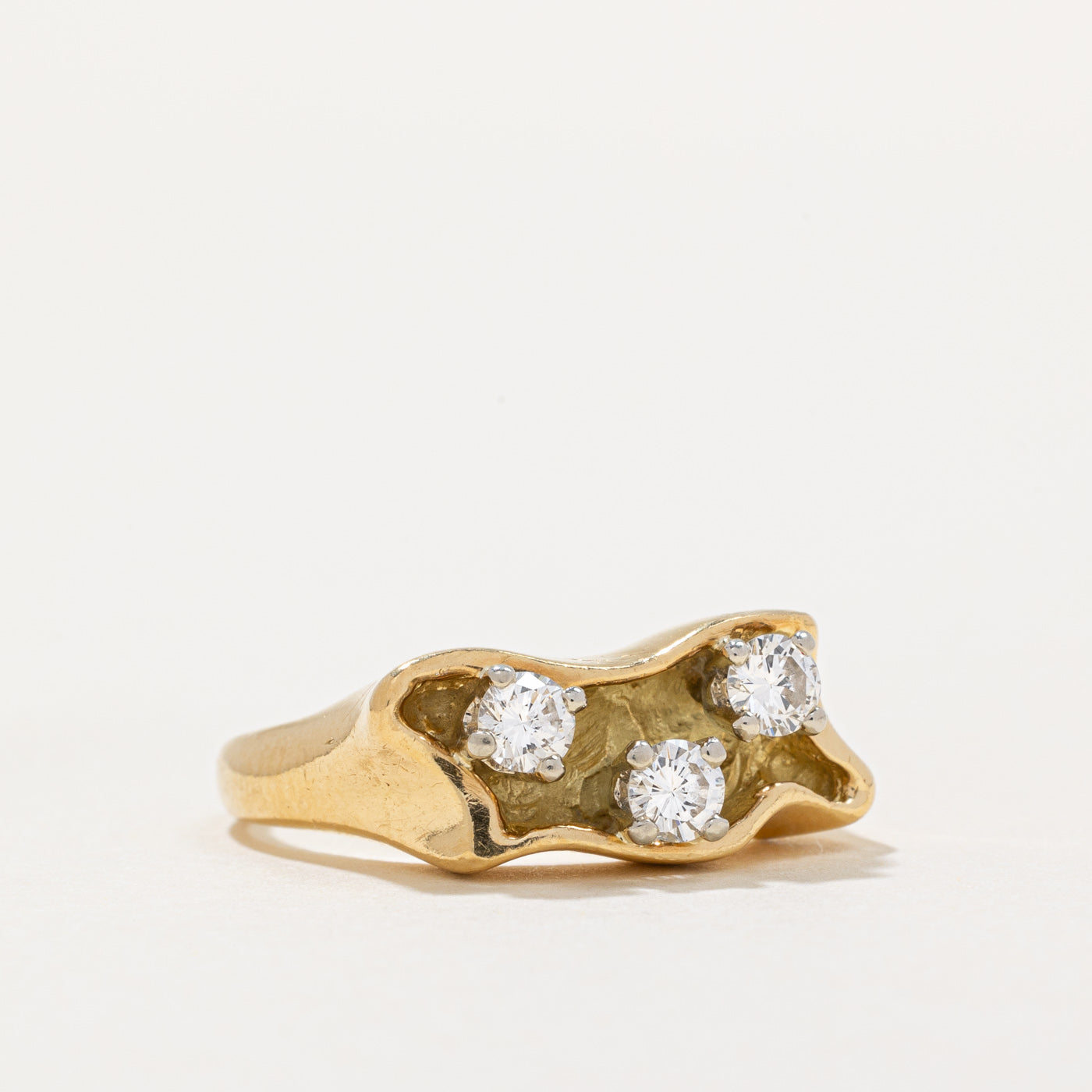 'Birks' Three Stone Diamond Ring | 0.42ctw | SZ 7 |