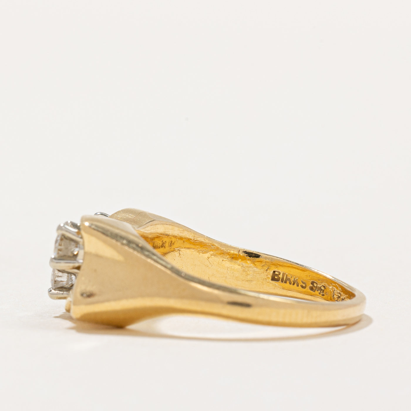 'Birks' Three Stone Diamond Ring | 0.42ctw | SZ 7 |