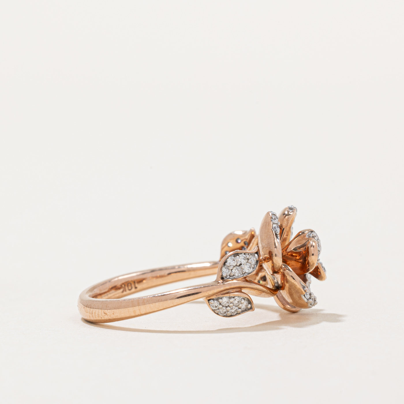 'Disney' Diamond Rose Ring | 0.15ctw | SZ 6.75 |