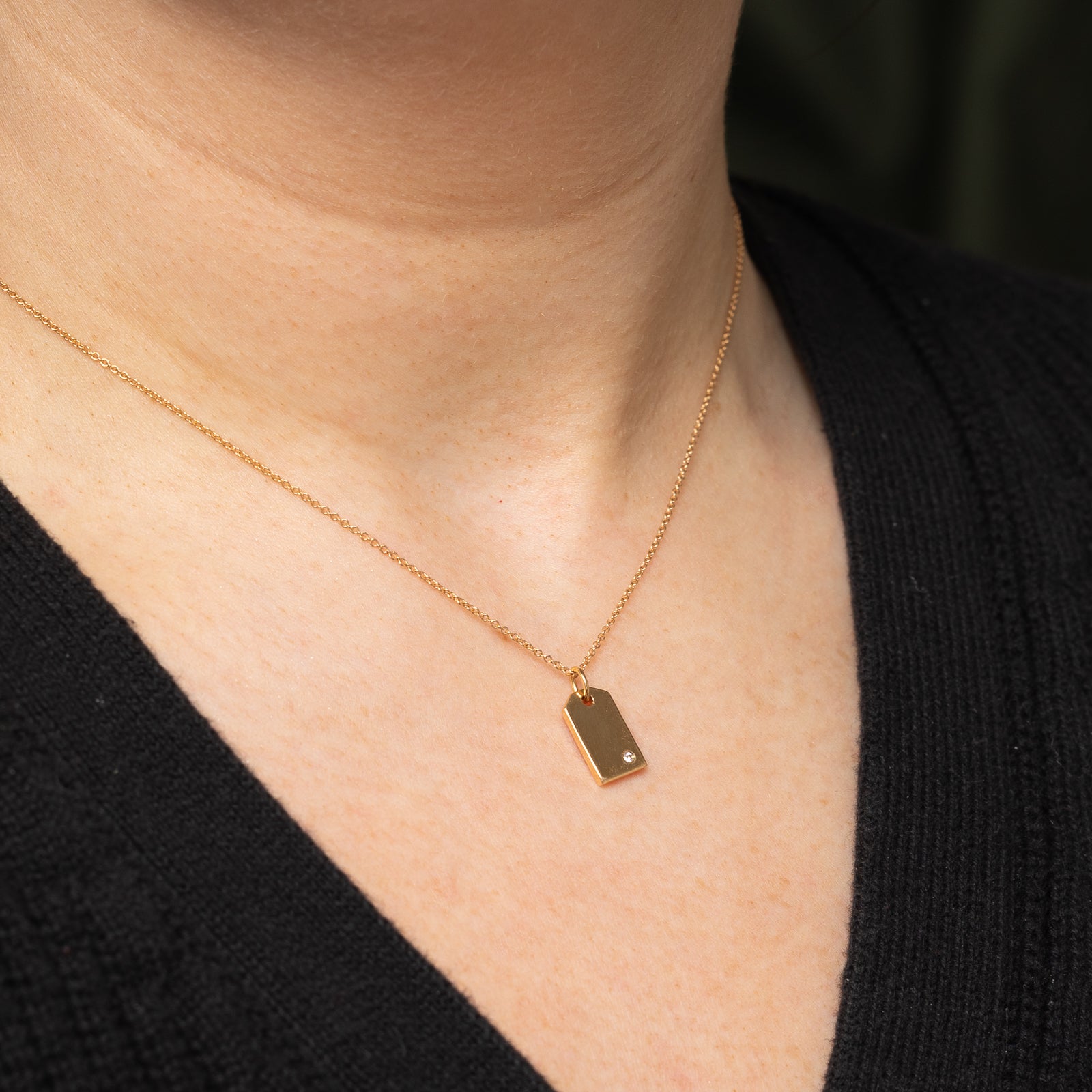 'Tiffany & Co' Diamond Pendant Necklace | 0.01ct | 16" |