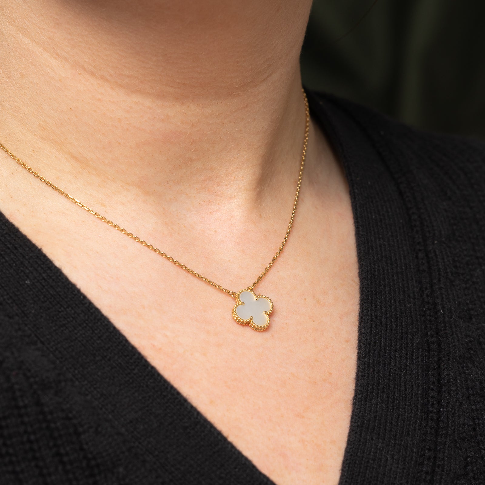 'Van Cleef & Arpels' Vintage Alhambra Pendant | 1.50ct | 16" |