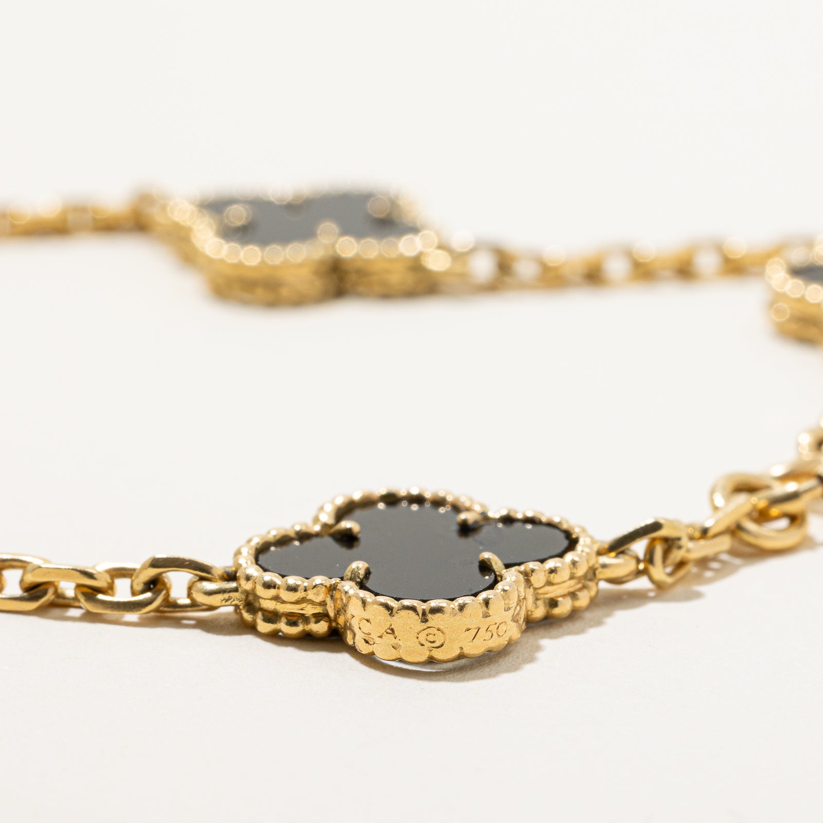 'Van Cleef & Arpels' Vintage Alhambra Bracelet, 5 Motifs | 7.50ctw | 8.5" |