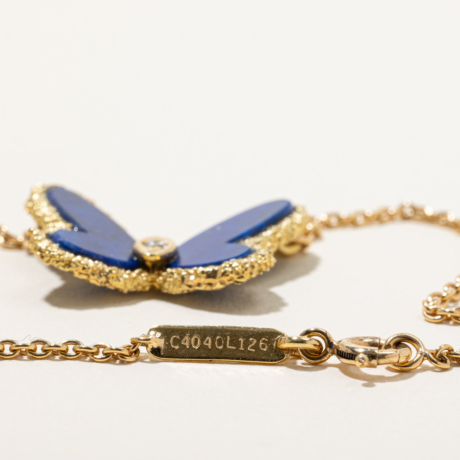 'Van Cleef & Arpels' 1970s Vintage Flying Beauties Lapis Lazuli Necklace | 1.60ctw, 0.03ct | 17" |
