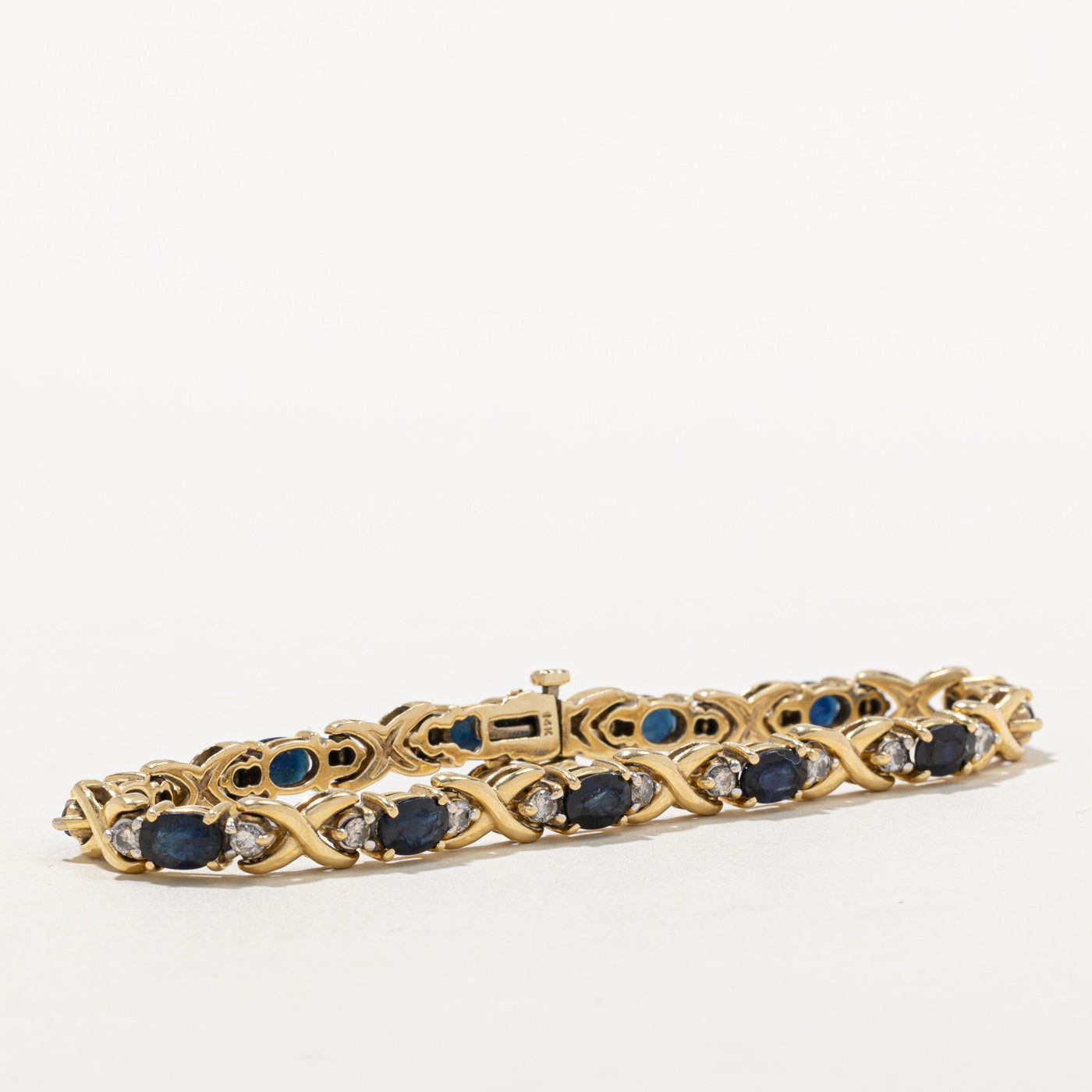 Sapphire & Diamond Bracelet | 7.23ctw, 1.22ctw | 7" |