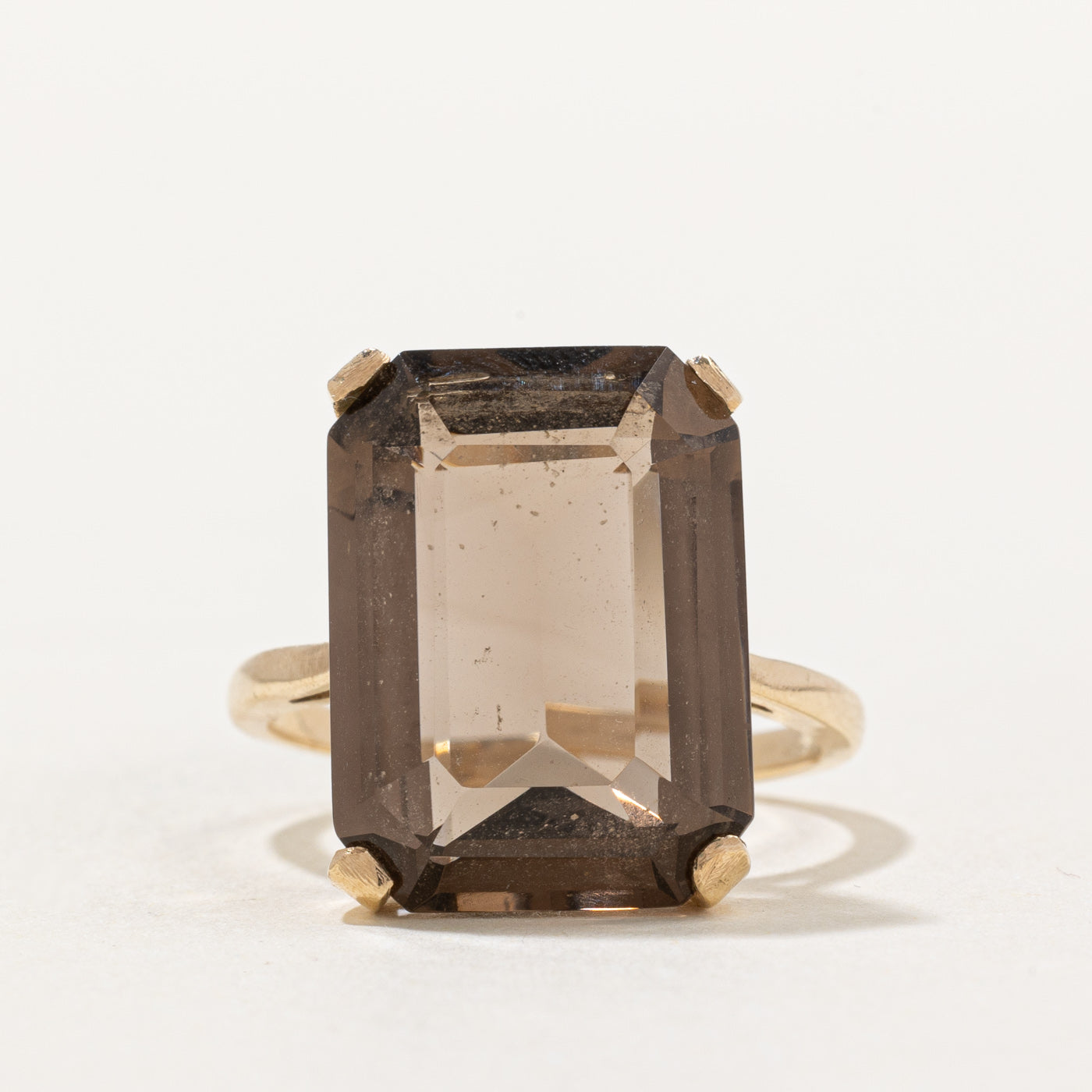 Smoky Quartz Cocktail Ring | 12.09ct | SZ 7.75 |
