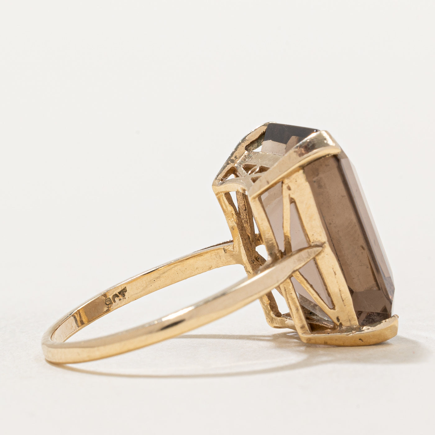 Smoky Quartz Cocktail Ring | 12.09ct | SZ 7.75 |