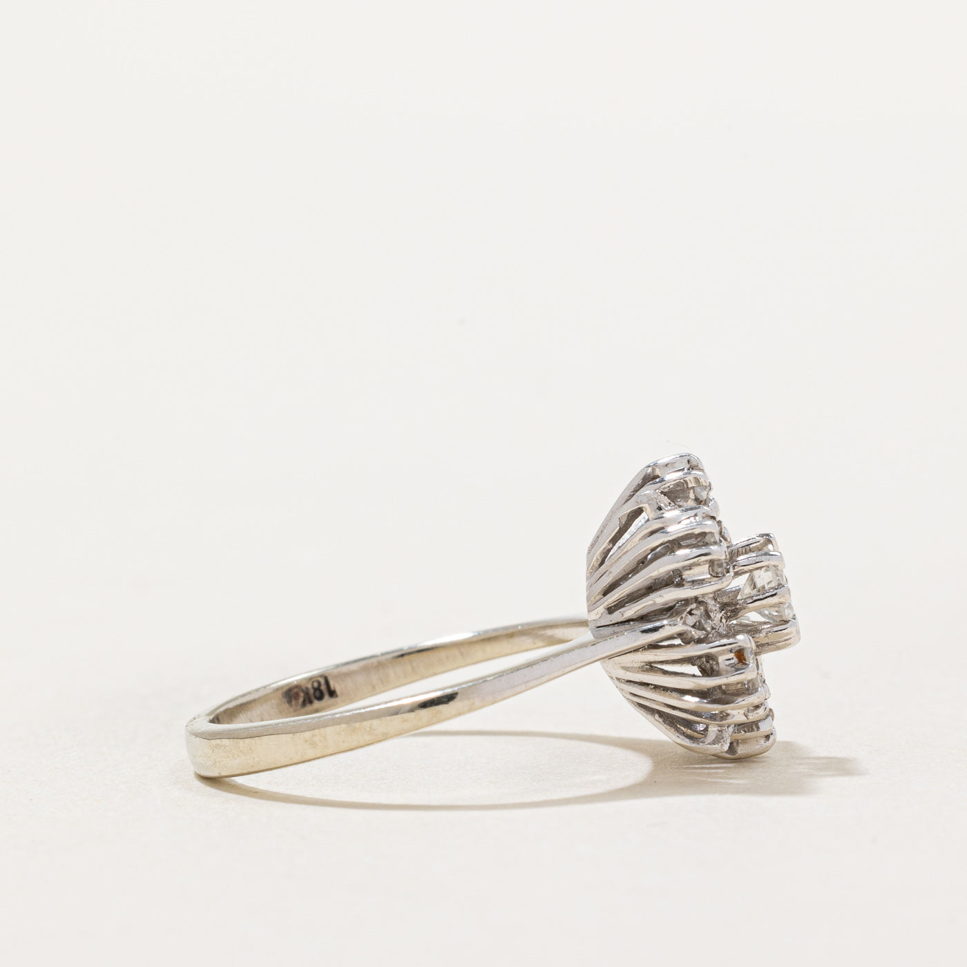 Diamond Flower Ring | 0.41ctw | SZ 5.75 |