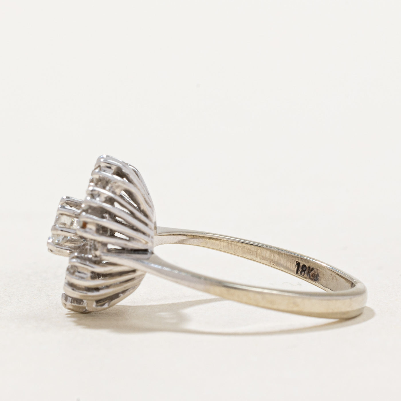 Diamond Flower Ring | 0.41ctw | SZ 5.75 |