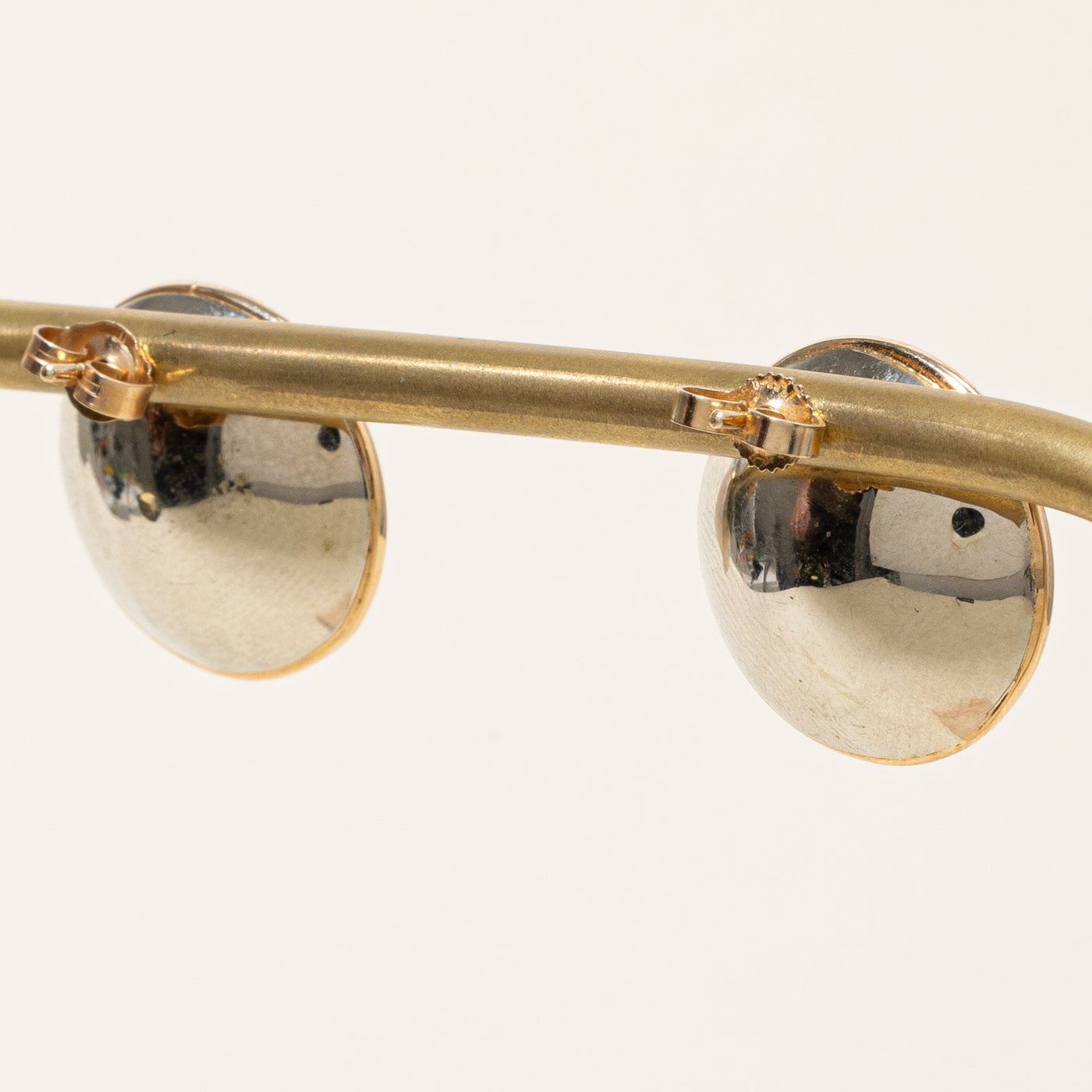 Mabe Pearl Button Earrings