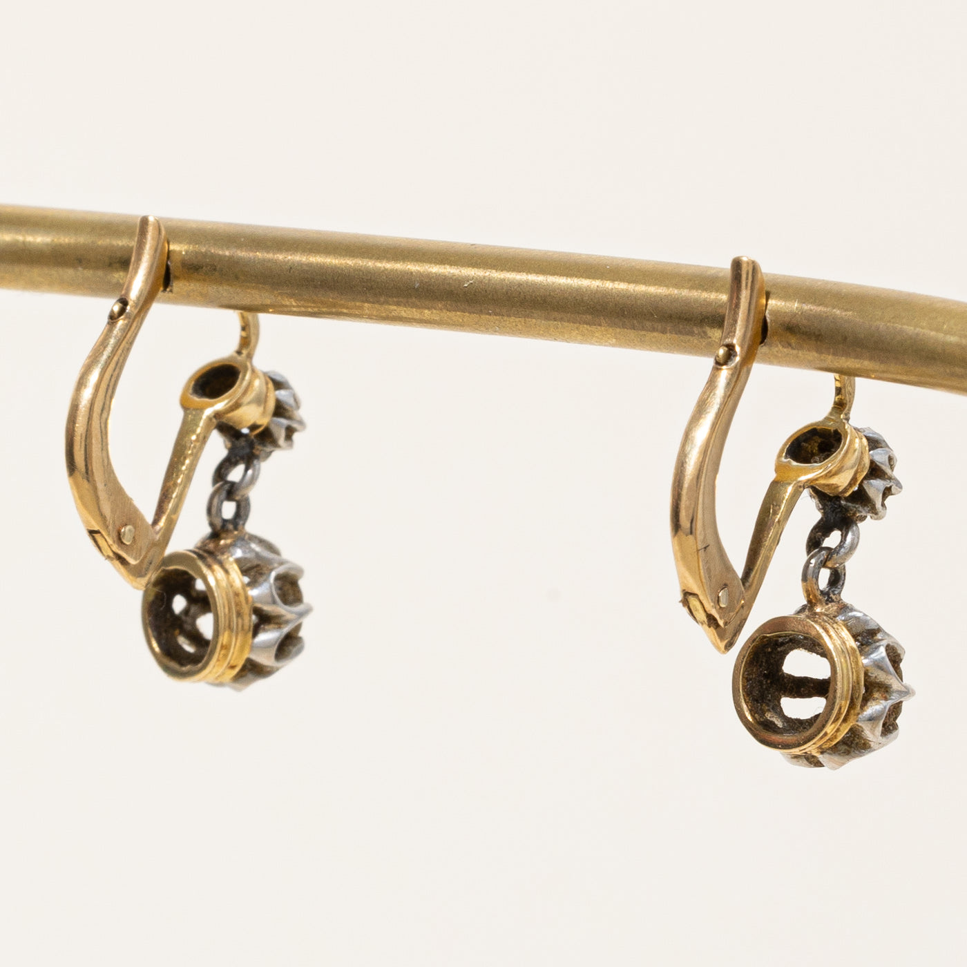 Old European Cut Diamond Lever Back Earrings | 0.63ctw |