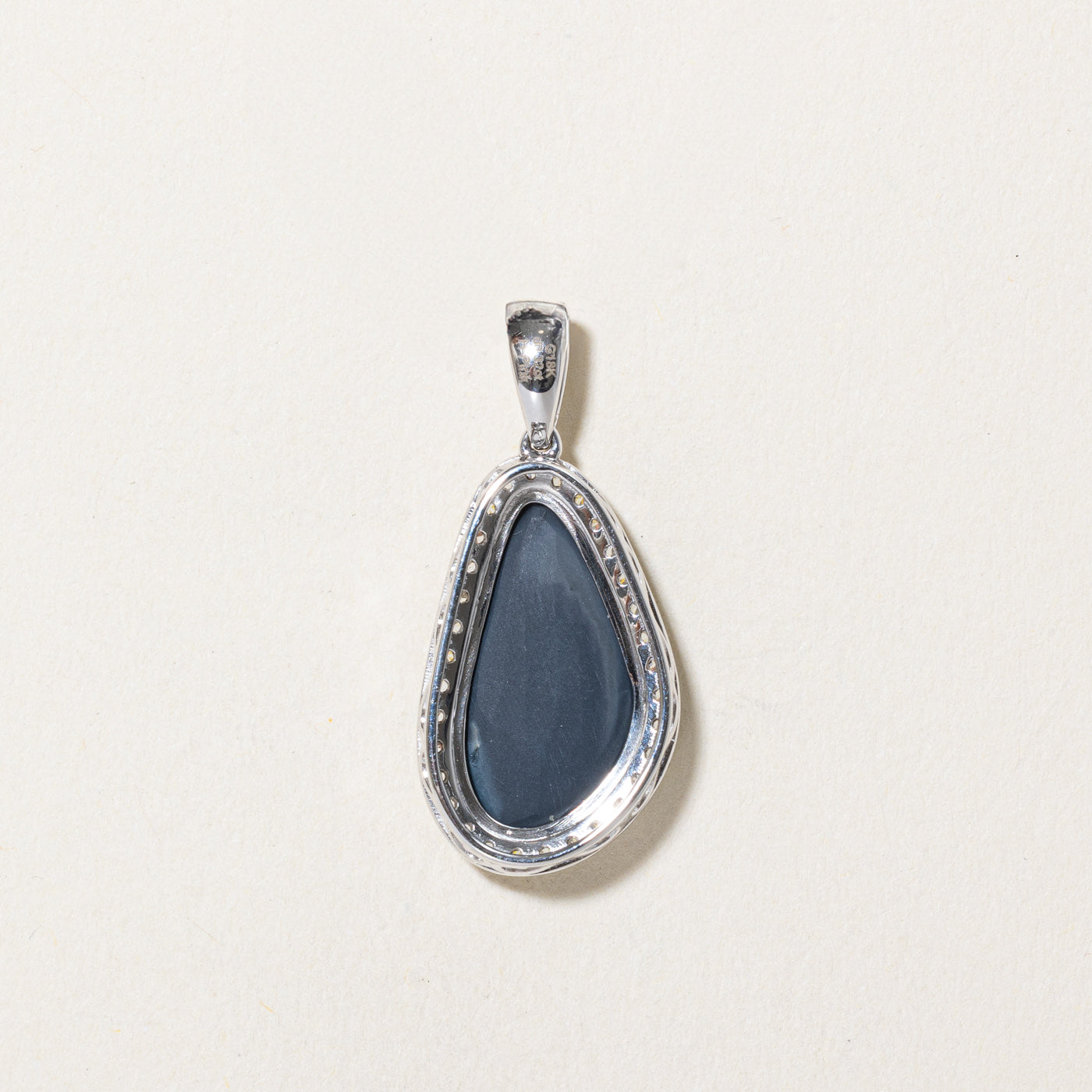 Australian Opal & Diamond Pendant | 2.35ct, 0.32ctw