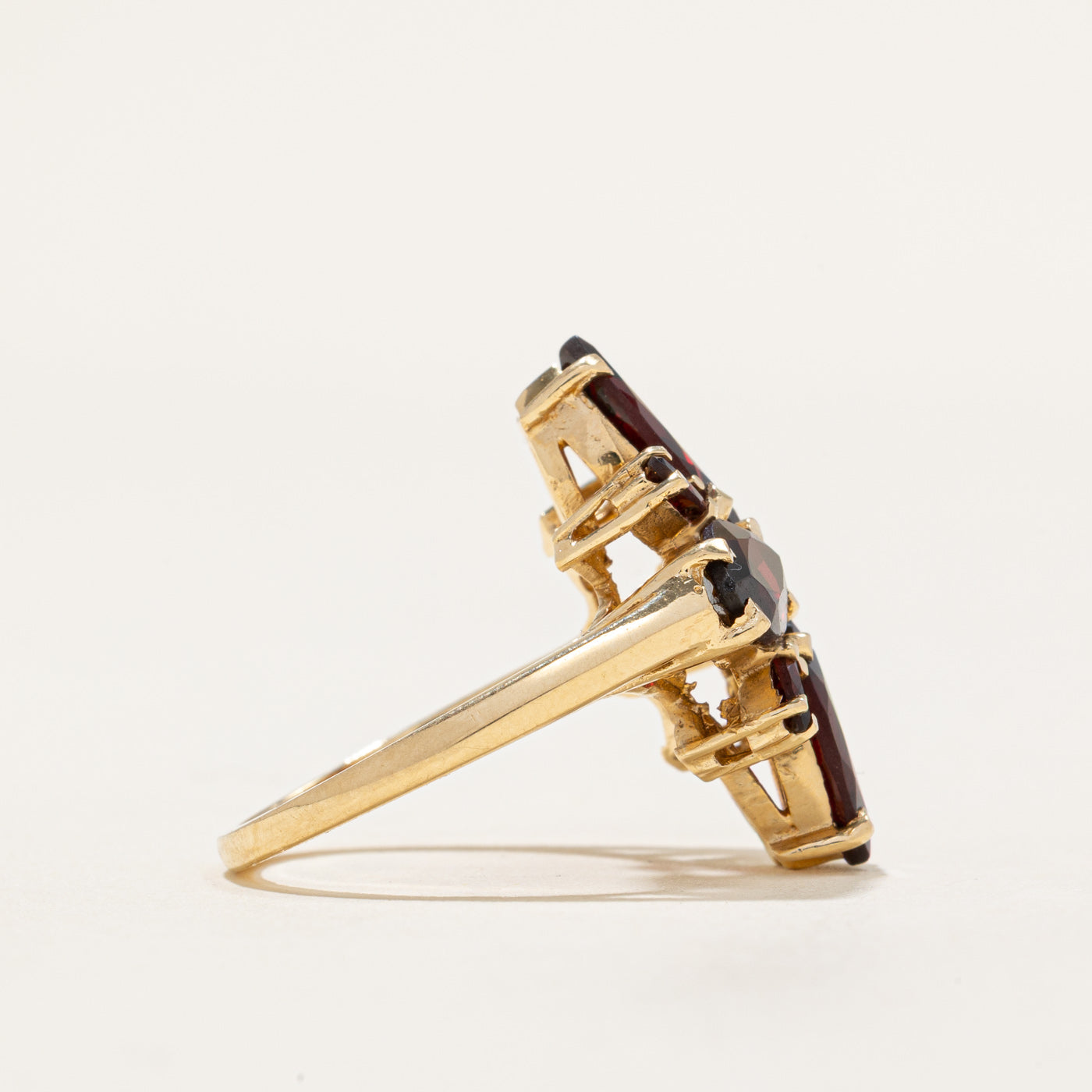 Marquise Cut Garnet Cocktail Ring | 4.28ctw | SZ 6.25