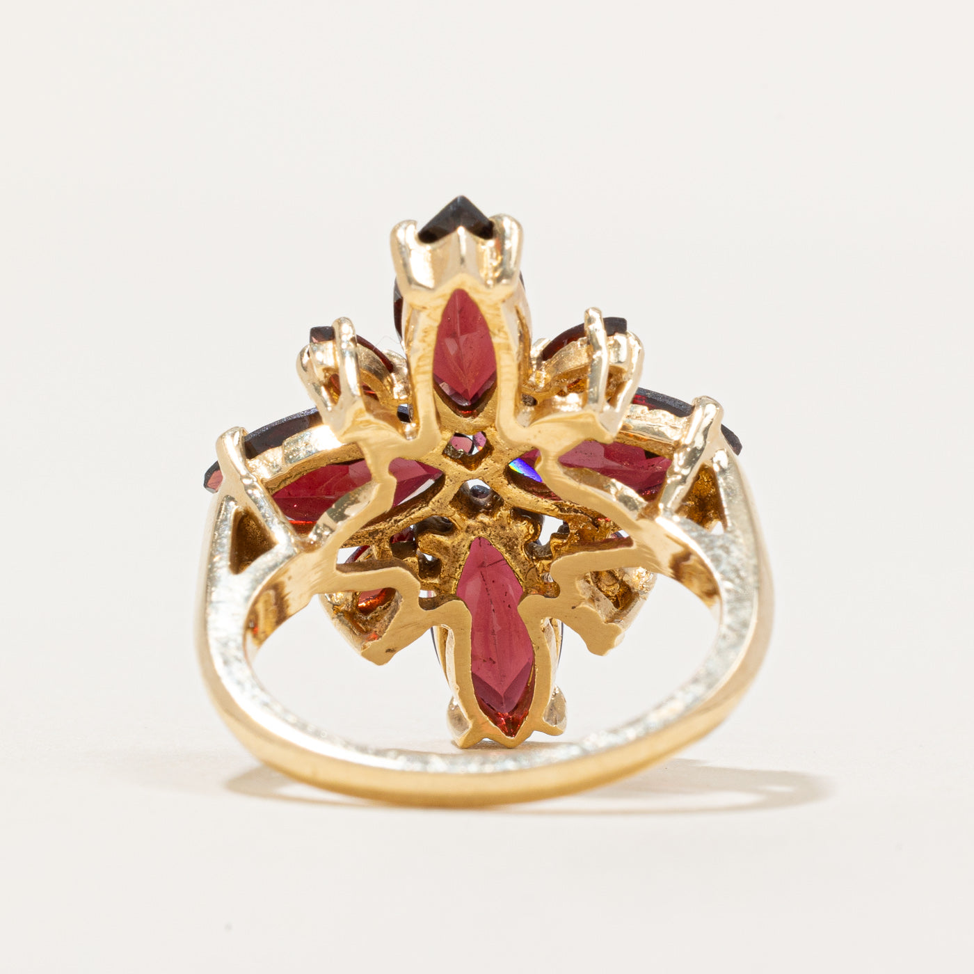 Marquise Cut Garnet Cocktail Ring | 4.28ctw | SZ 6.25