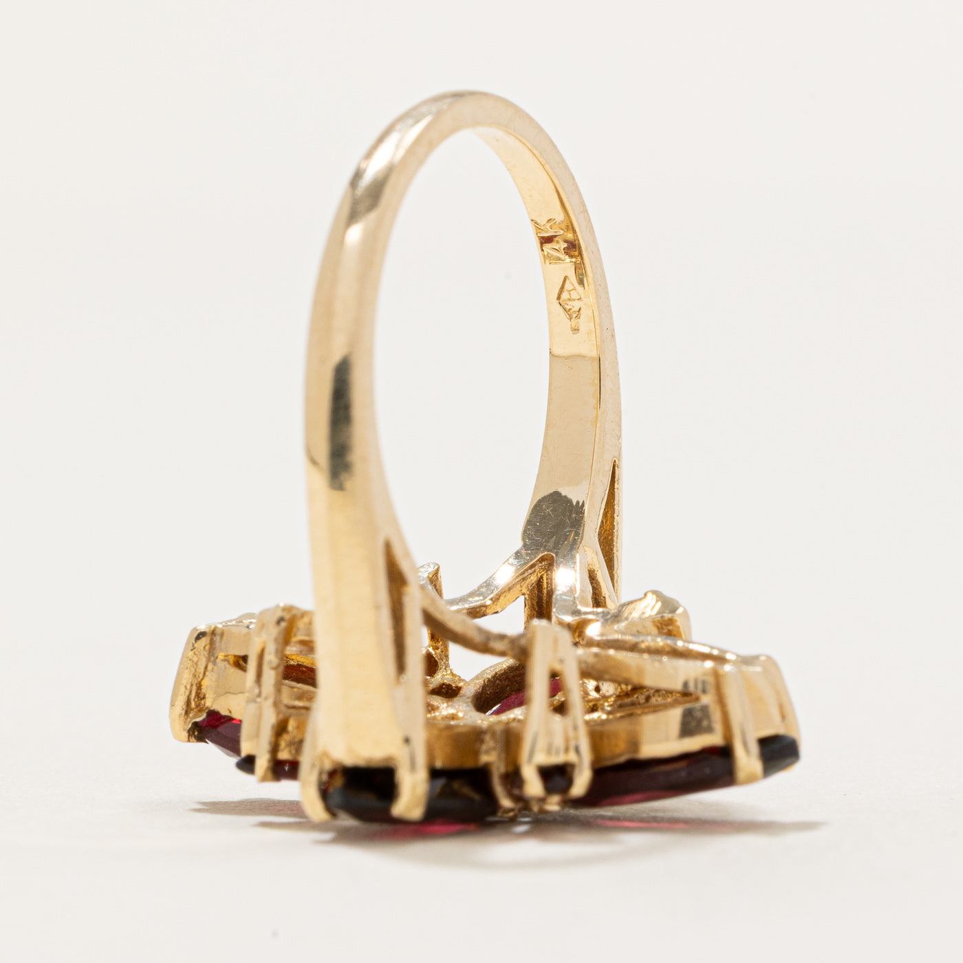 Marquise Cut Garnet Cocktail Ring | 4.28ctw | SZ 6.25