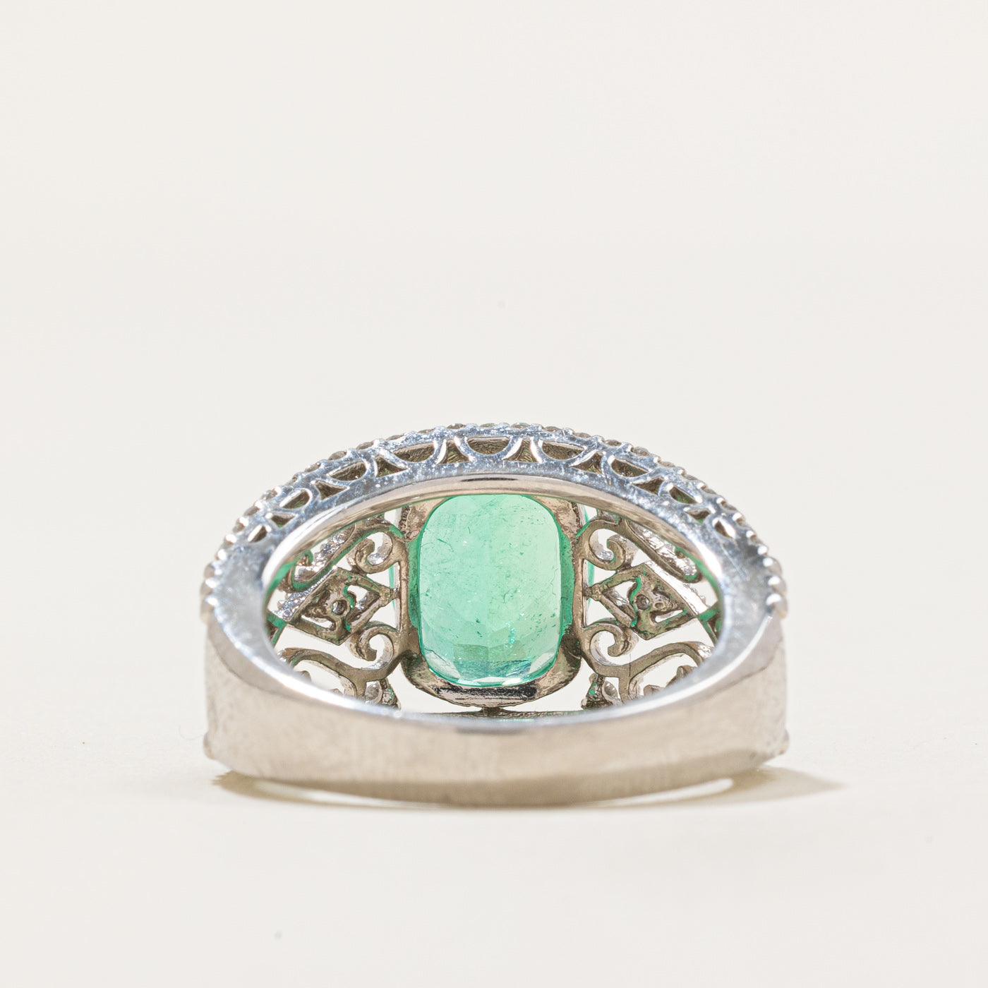 GRS Colombian Emerald & Diamond Ring | 2.79ct, 0.40ctw | SZ 6