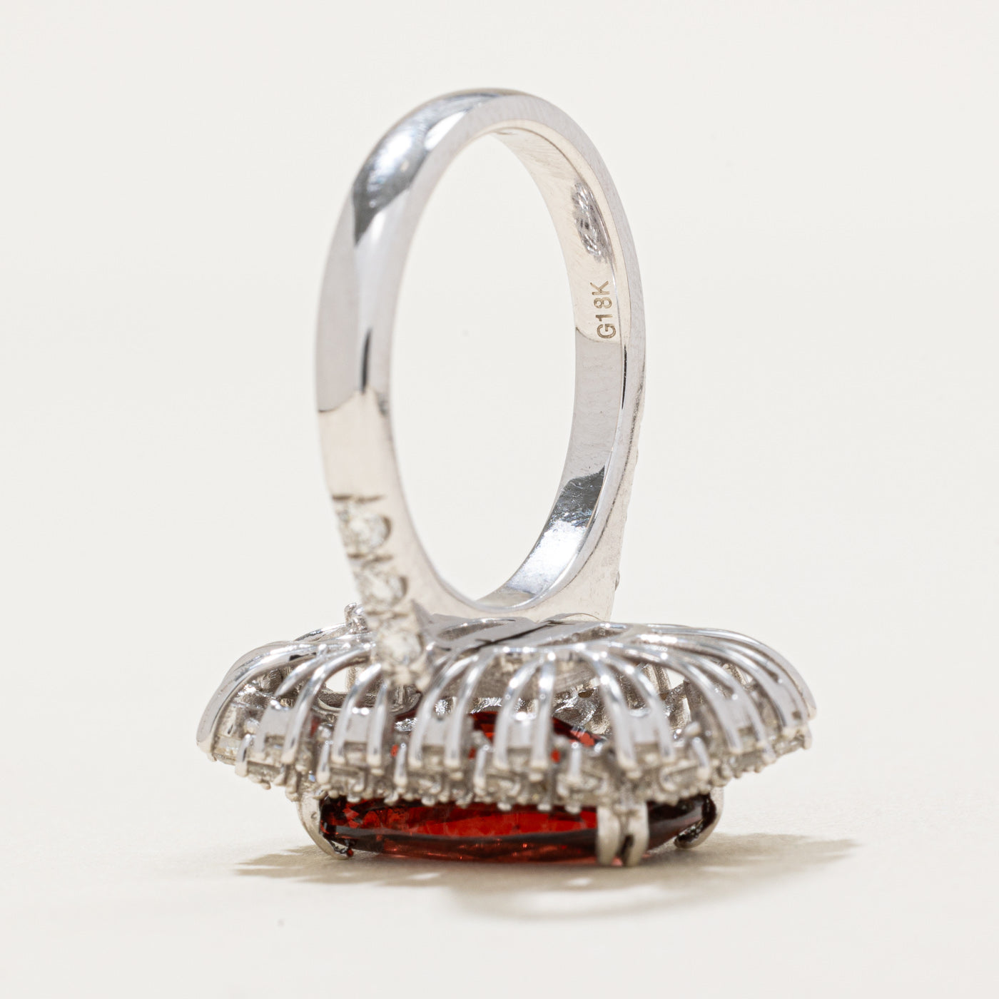 Garnet & Diamond Convertible Pendant & Ring | 5.33ct, 1.43ctw | SZ 6.5