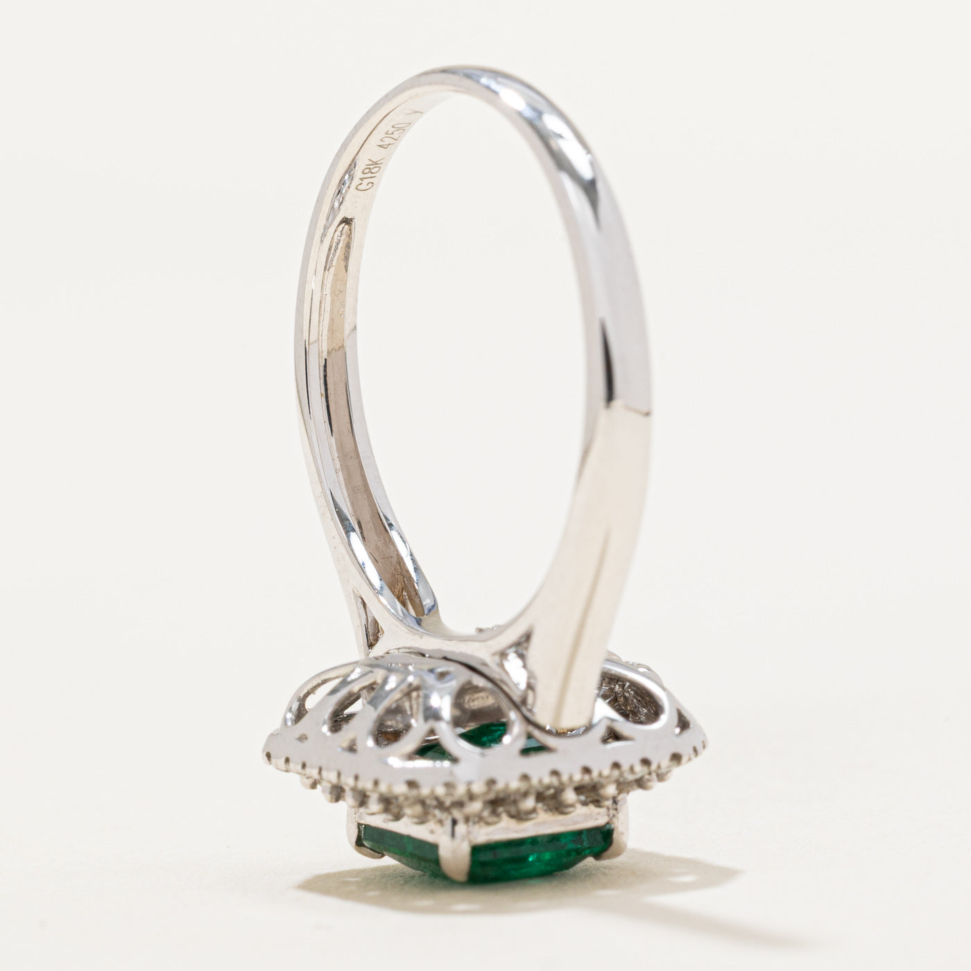 Emerald & Diamond Convertible Pendant & Ring | 1.52ct, 0.419ctw | SZ 7