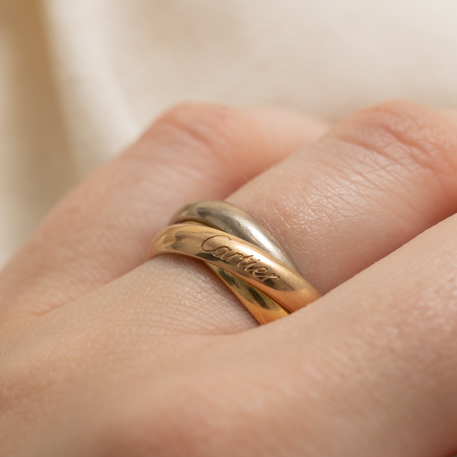'Cartier' Trinity Ring - Classic Model | 3.45mm | SZ 7.5 | Cartier Size 55