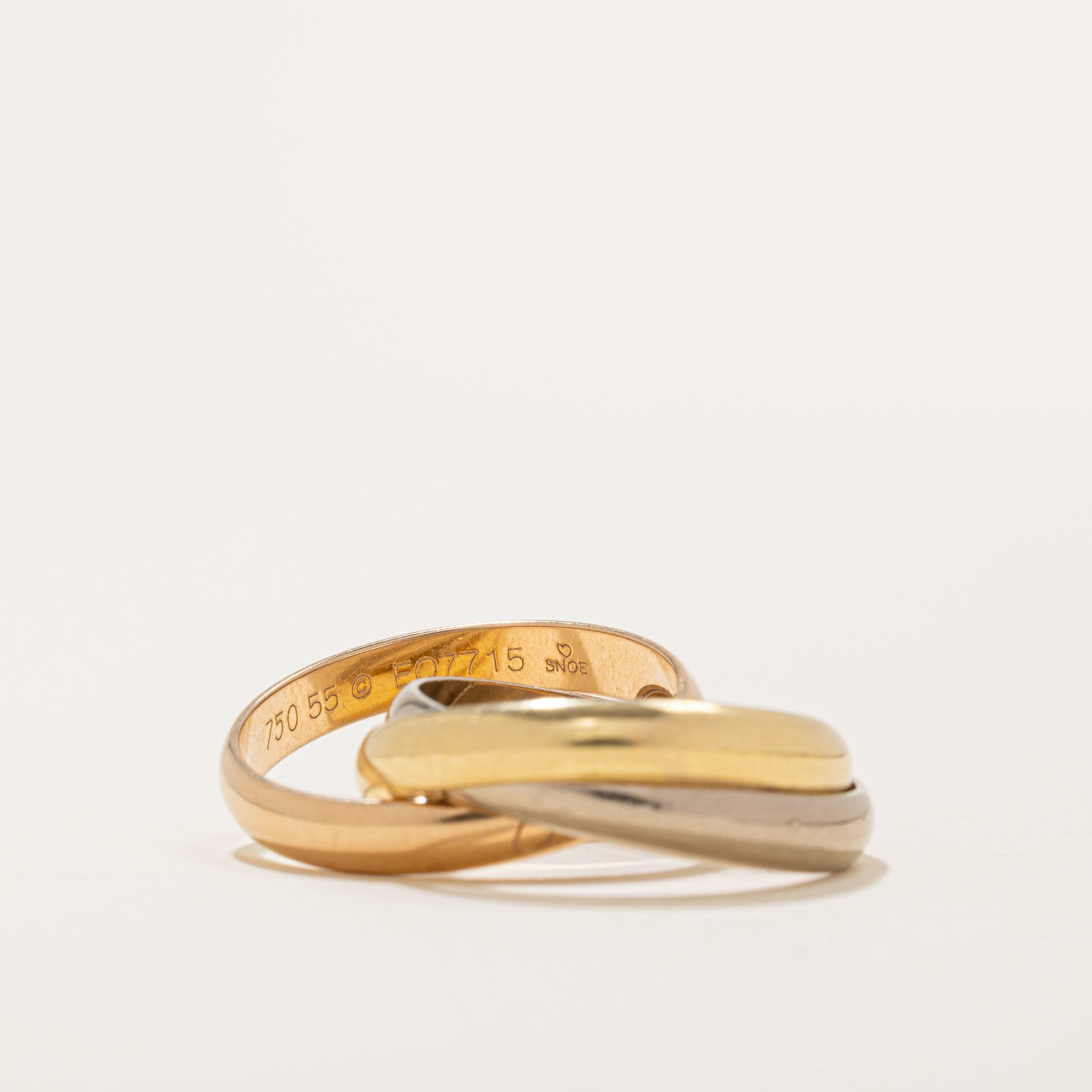 'Cartier' Trinity Ring - Classic Model | 3.45mm | SZ 7.5 | Cartier Size 55