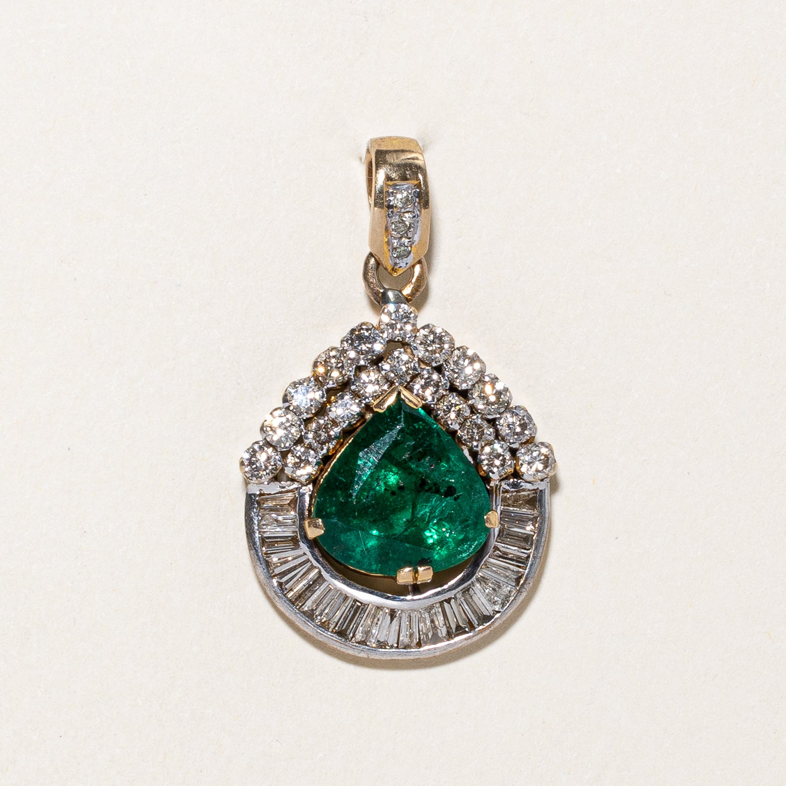 Emerald & Diamond Pendant | 4.70ct, 1.15ctw