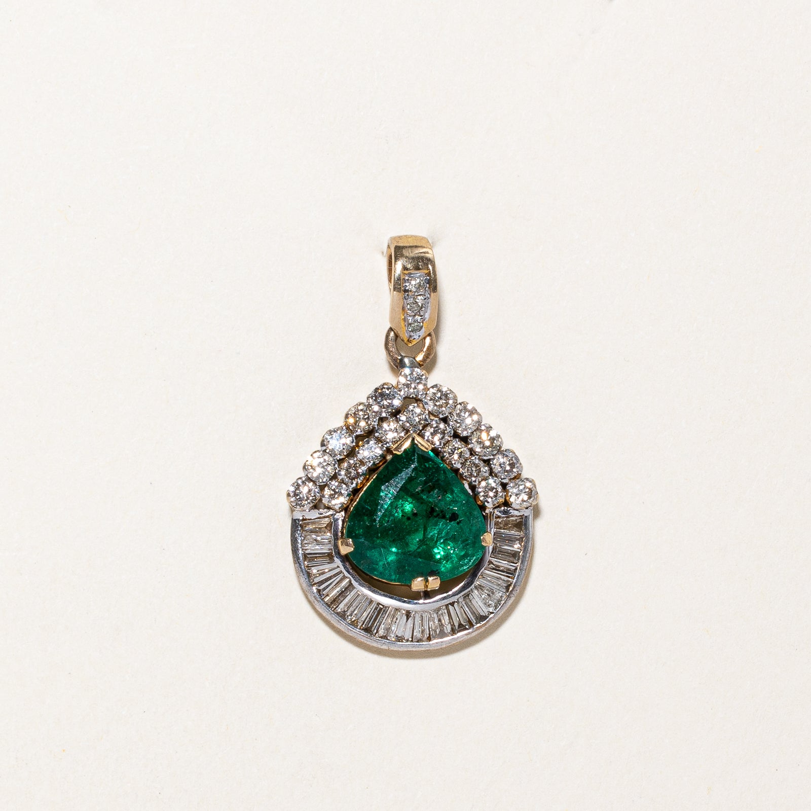 Emerald & Diamond Pendant | 4.70ct, 1.15ctw
