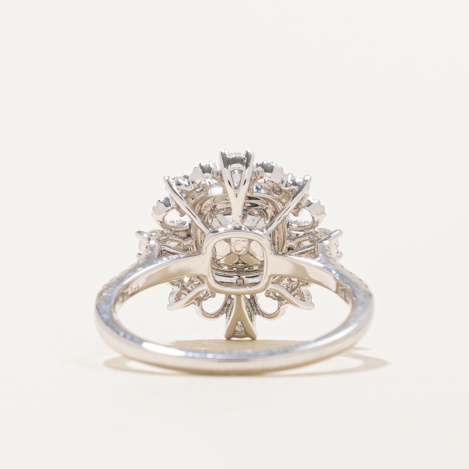 Fancy Light Yellow Diamond Engagement Ring | 1.03ct | 0.12ctw | 0.56ctw | SZ 6.25