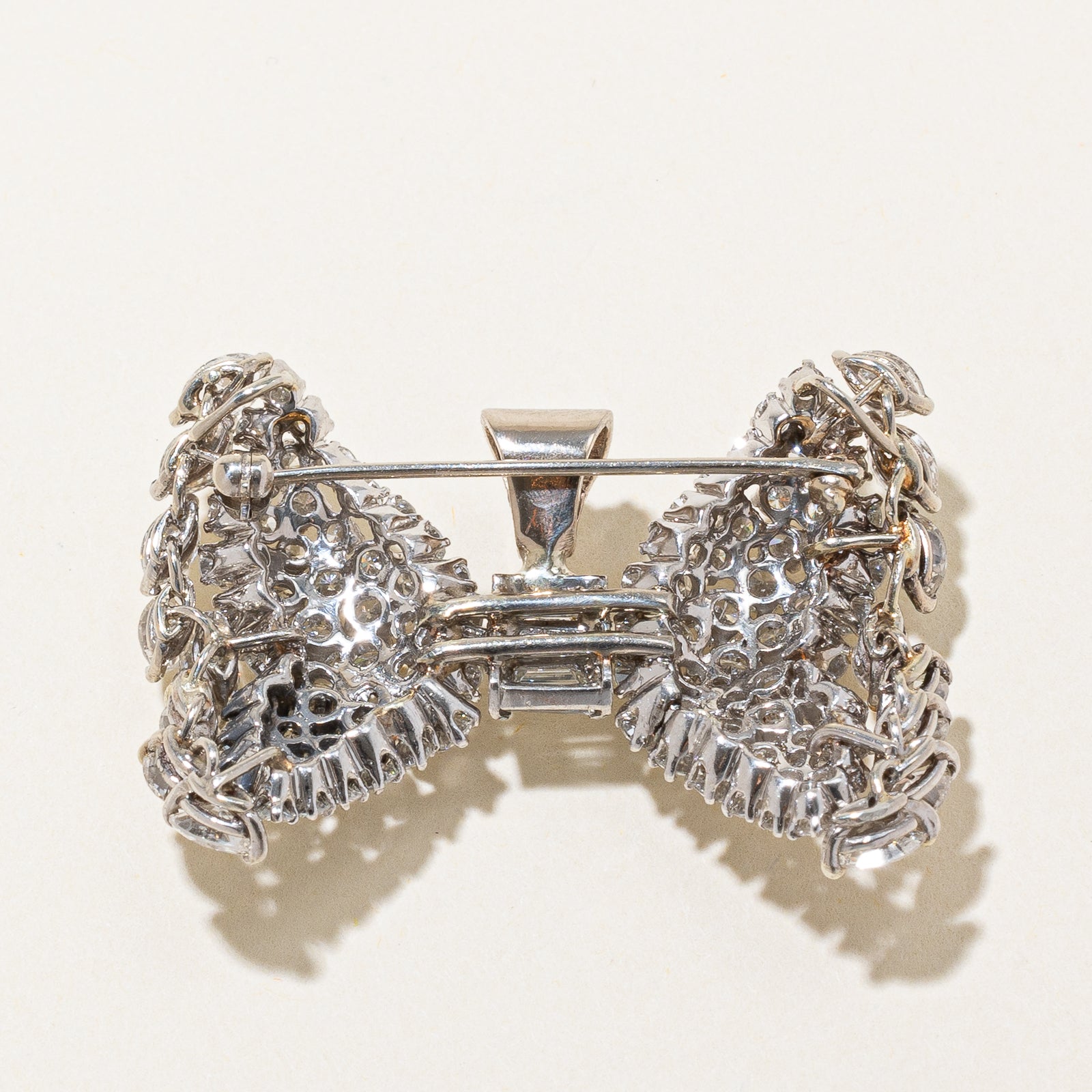 Diamond Bow Convertible Pendant & Brooch | 8.70ctw