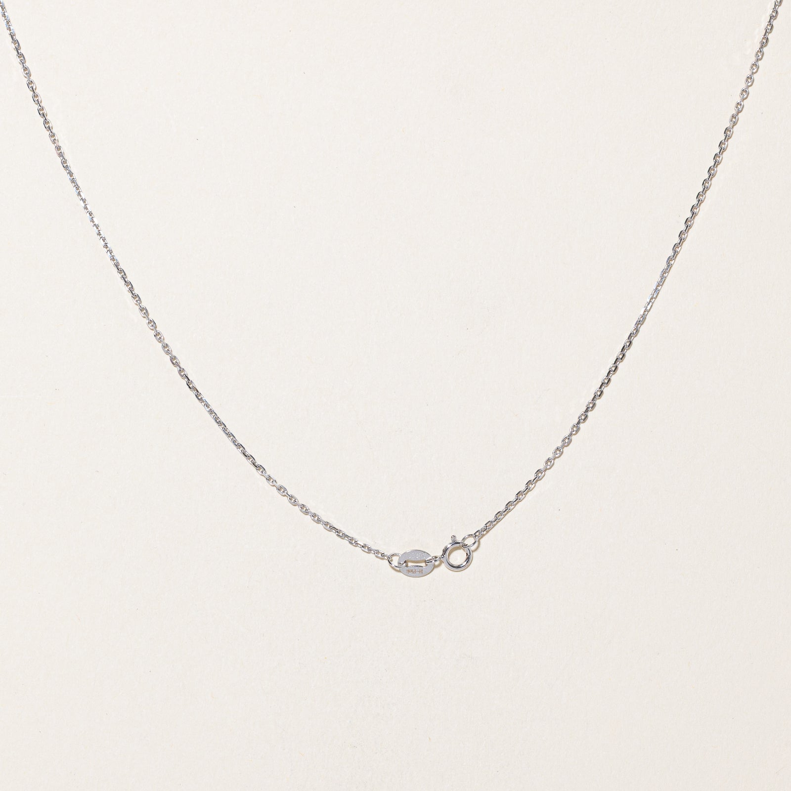 Collier en saphir brun rosé et diamants certifié GIA | 1,42 ct, 0,06 ct au total | 40,6 cm