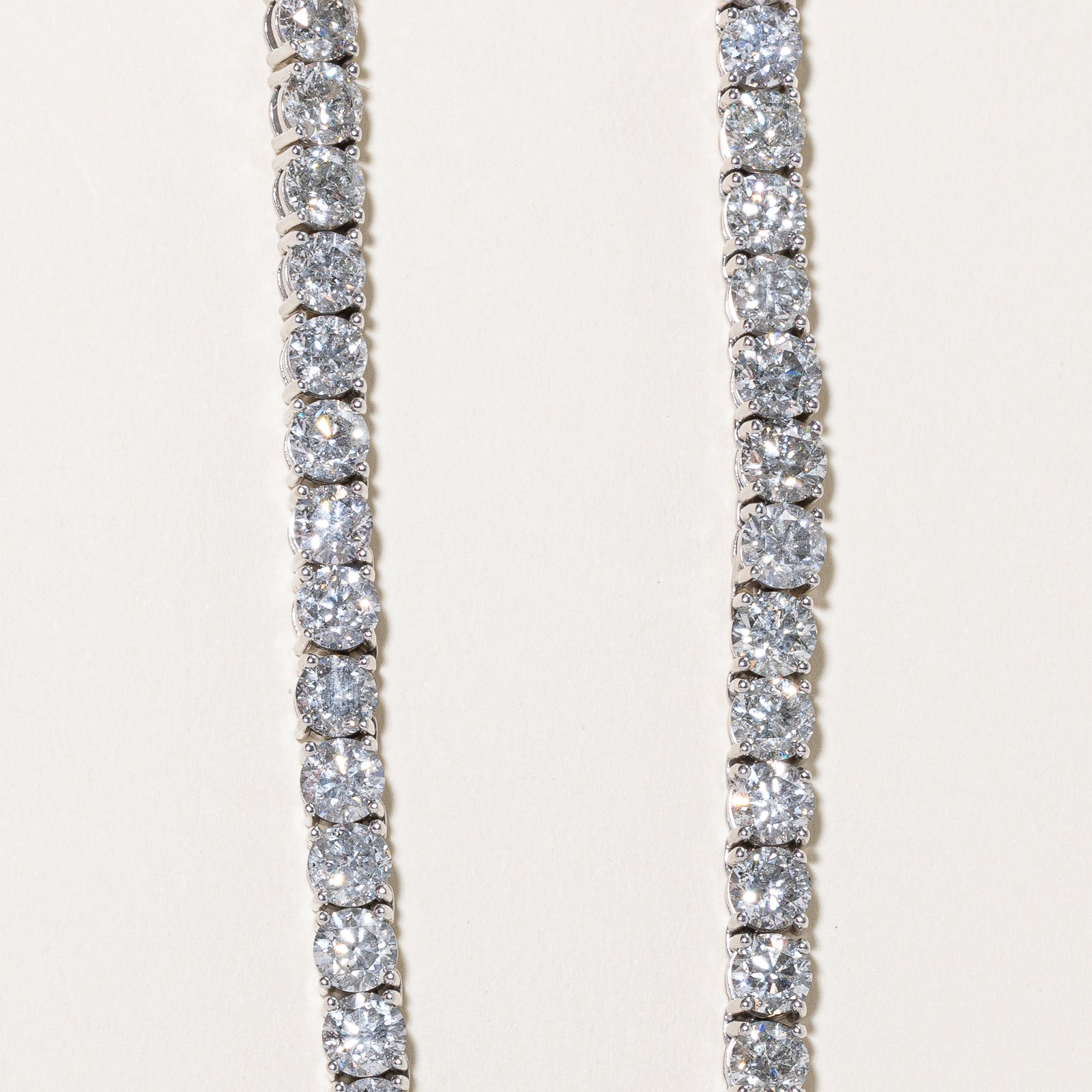 71ctw+ Natural Diamond Tennis Necklace | 71.30ctw | 21"