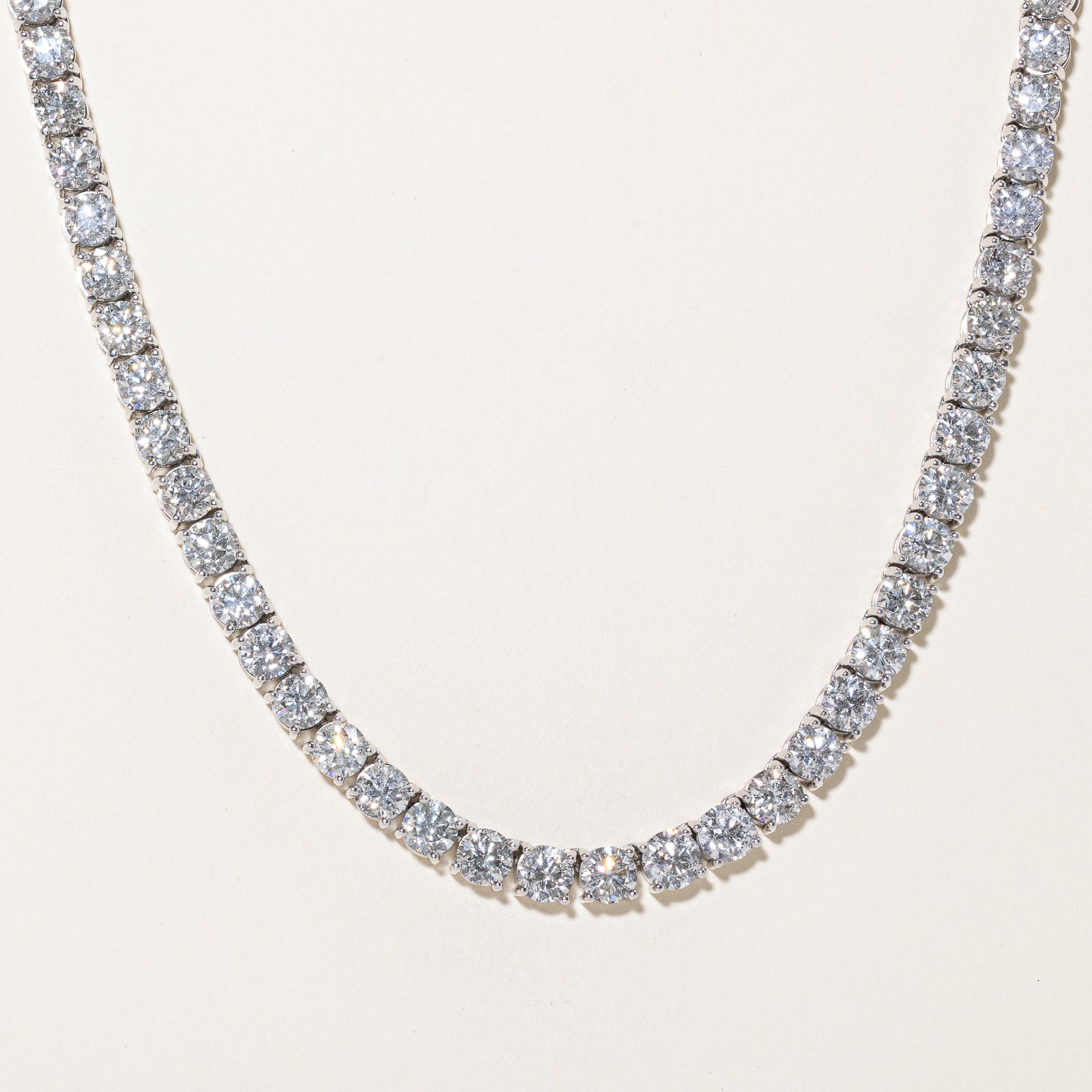 Diamond Tennis Necklace | 71.30ctw | 21"