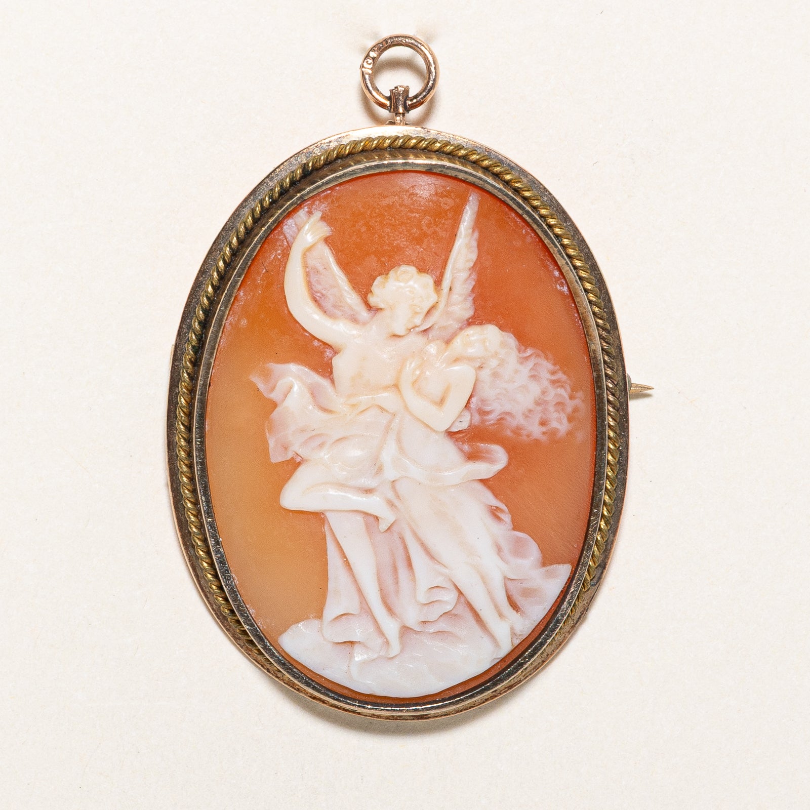 Sea Shell Cameo Convertible Brooch & Pendant | 16.00ct