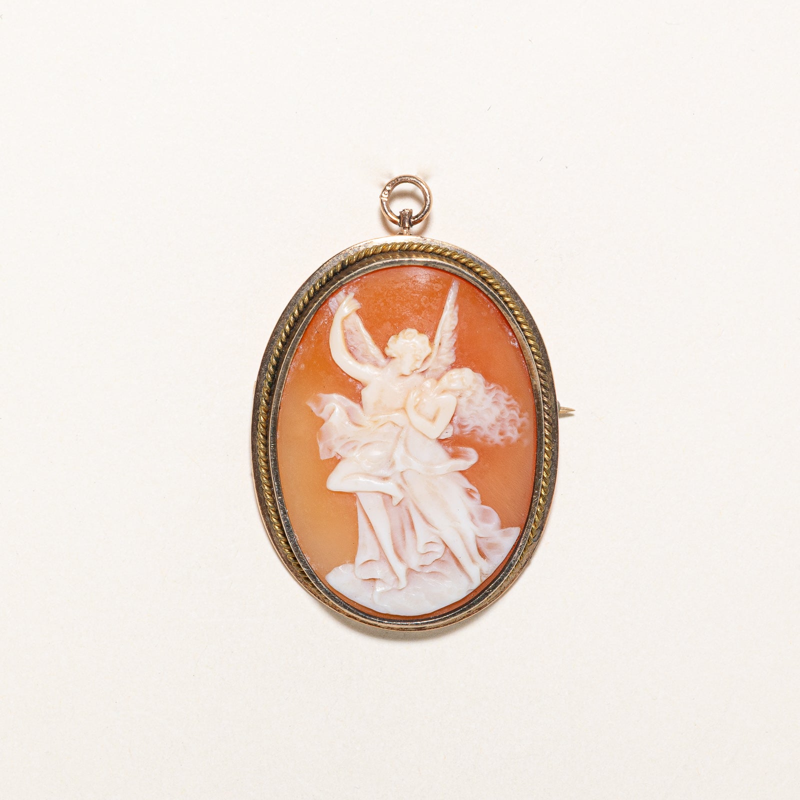 Sea Shell Cameo Convertible Brooch & Pendant | 16.00ct