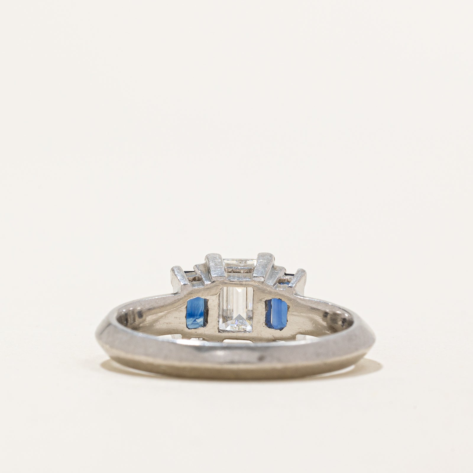 Diamond & Sapphire Engagement Ring | 0.75ct, 0.70ctw | SZ 7