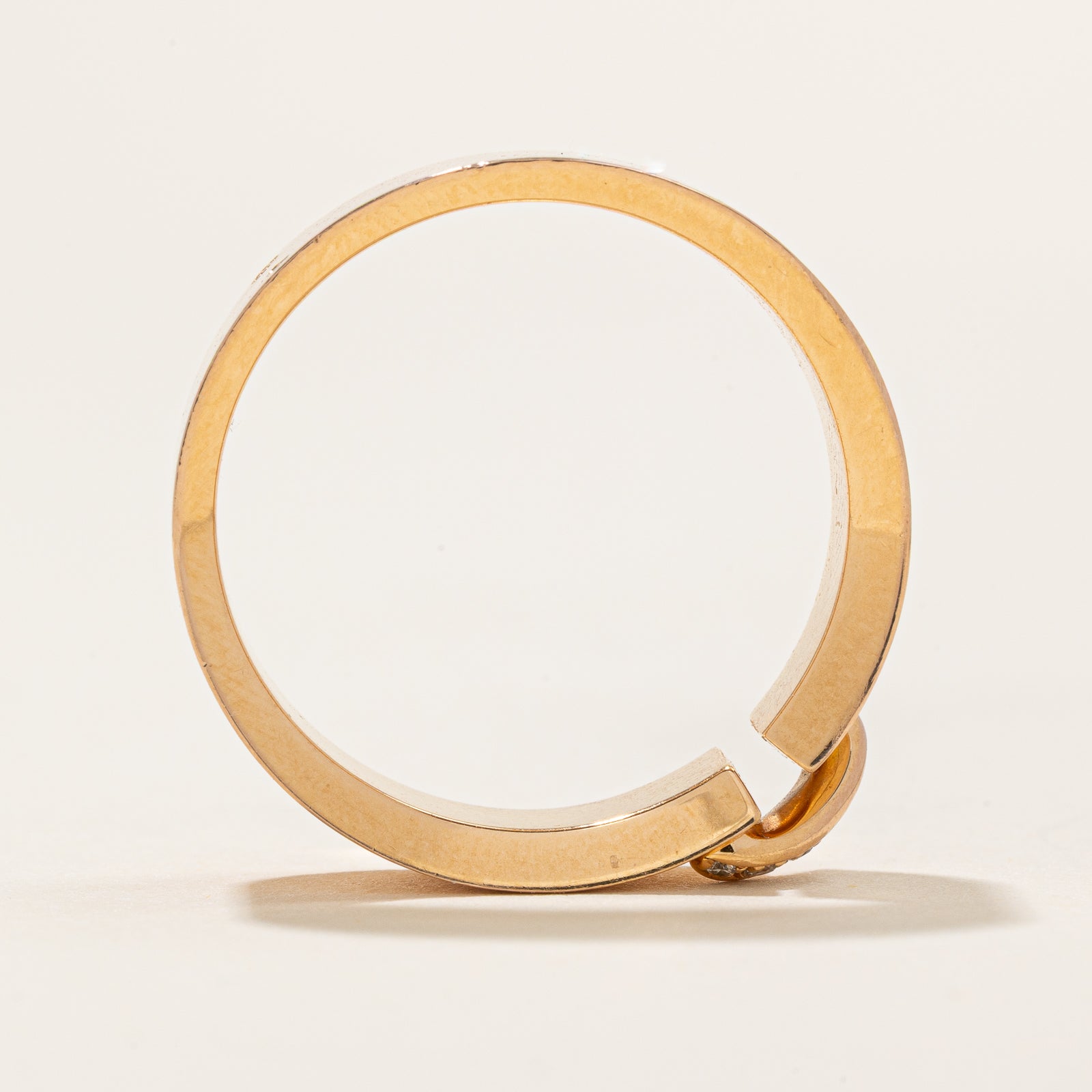 'Chaumet' Liens Evidence Six Diamond Rose Gold Wedding Band | 0.03ctw | 6.80mm | SZ 9.5