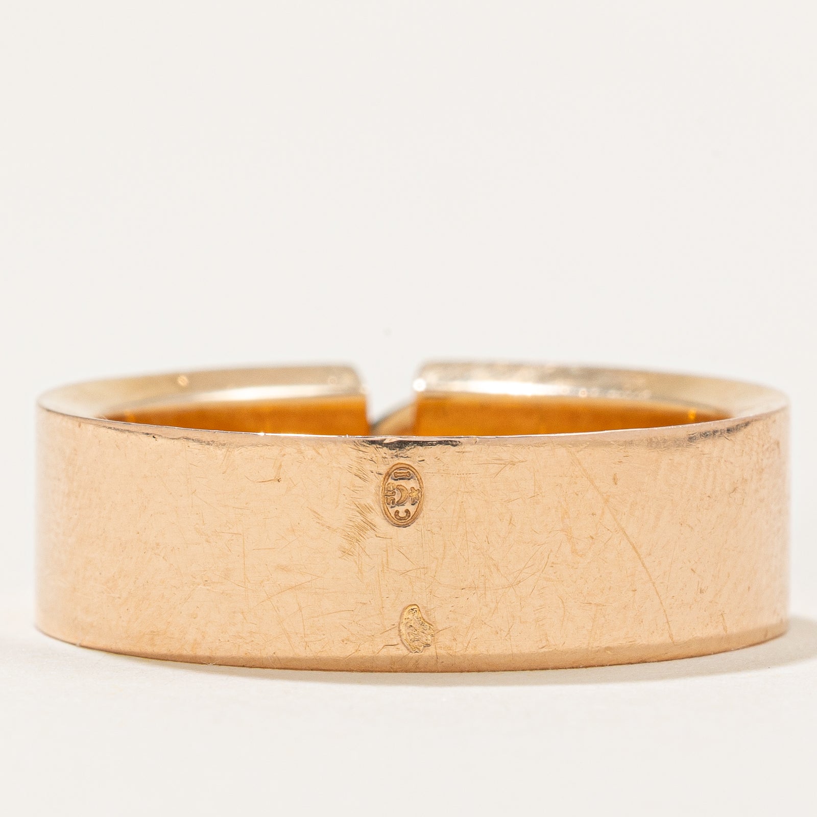 'Chaumet' Liens Evidence Six Diamond Rose Gold Wedding Band | 0.03ctw | 6.80mm | SZ 9.5