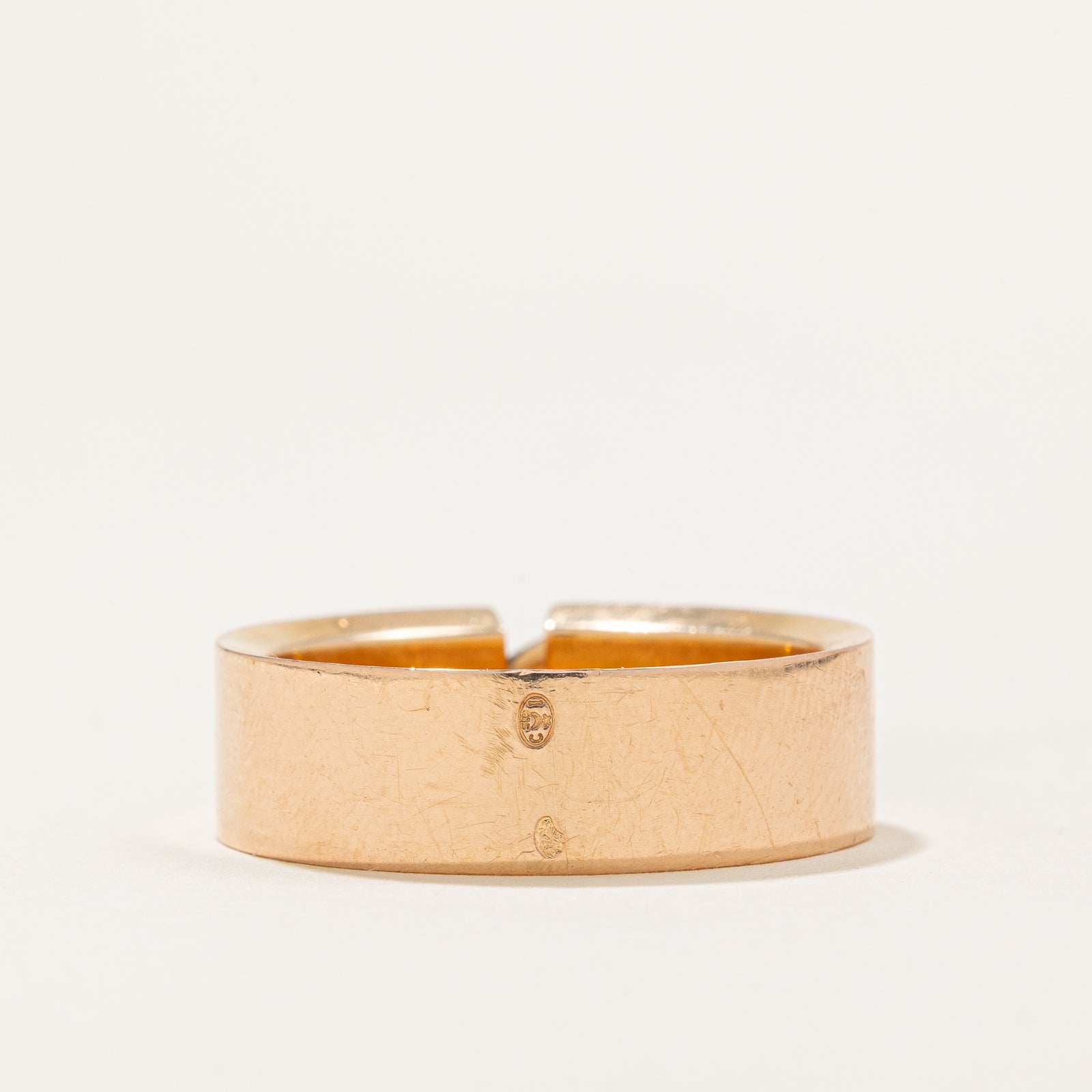 'Chaumet' Liens Evidence Six Diamond Rose Gold Wedding Band | 0.03ctw | 6.80mm | SZ 9.5