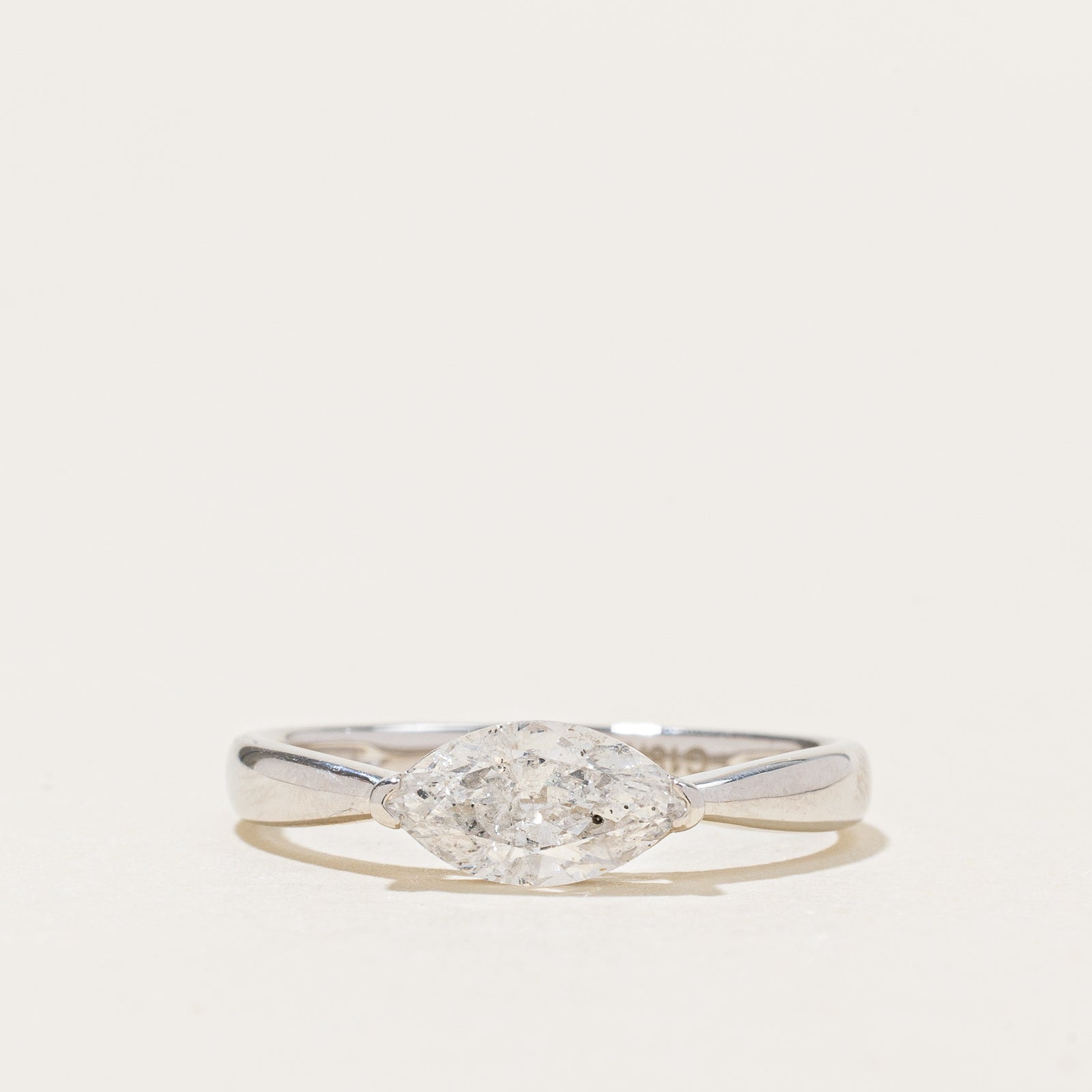 GIA East West Marquise Cut Diamond Ring | 0.73ct | SZ 6.5