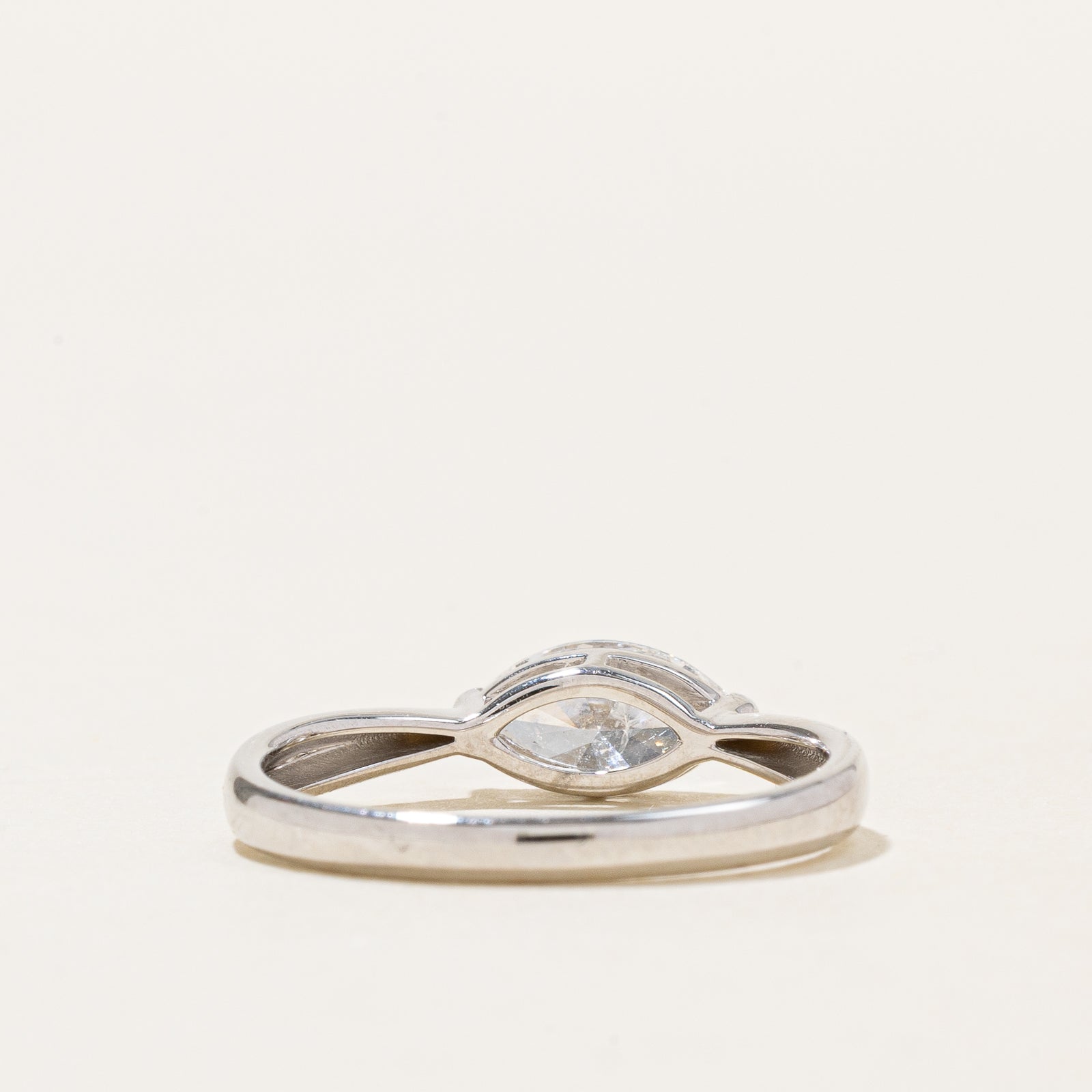 GIA East West Marquise Cut Diamond Ring | 0.73ct | SZ 6.5