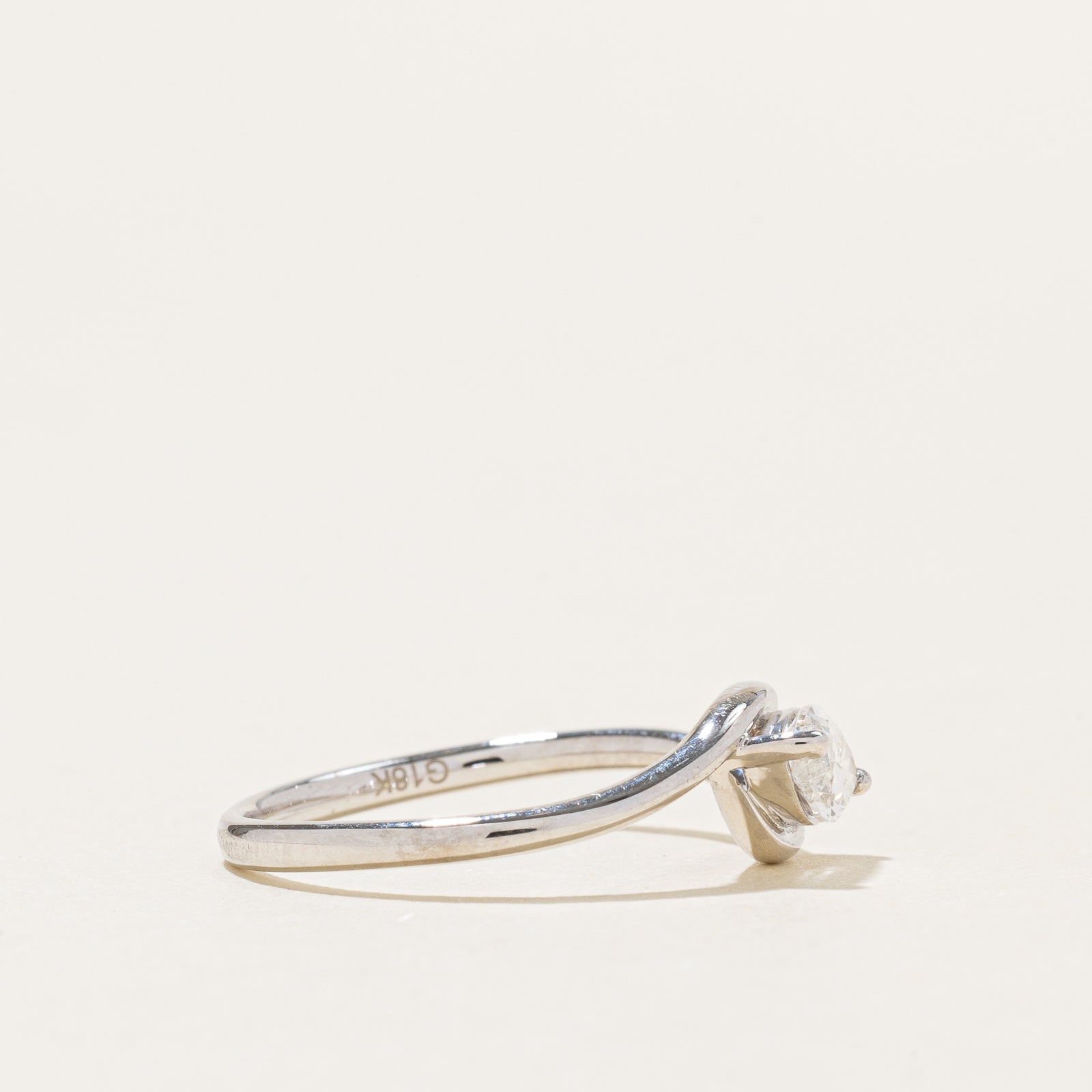 GIA Marquise Cut Diamond Bypass Ring | 0.45ct | SZ 6.5