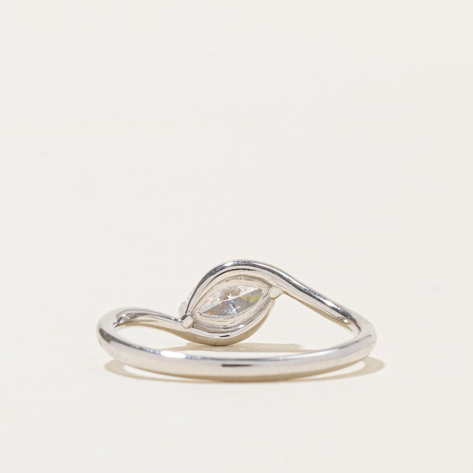 GIA Marquise Cut Diamond Bypass Ring | 0.45ct | SZ 6.5