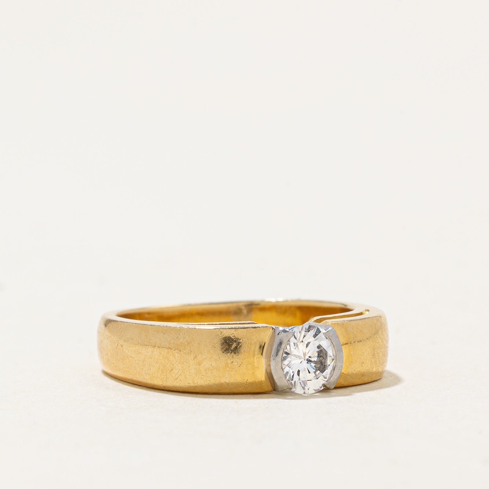'Cavelti' Semi Bezel Set Diamond Ring | 0.27ct | SZ 3.25