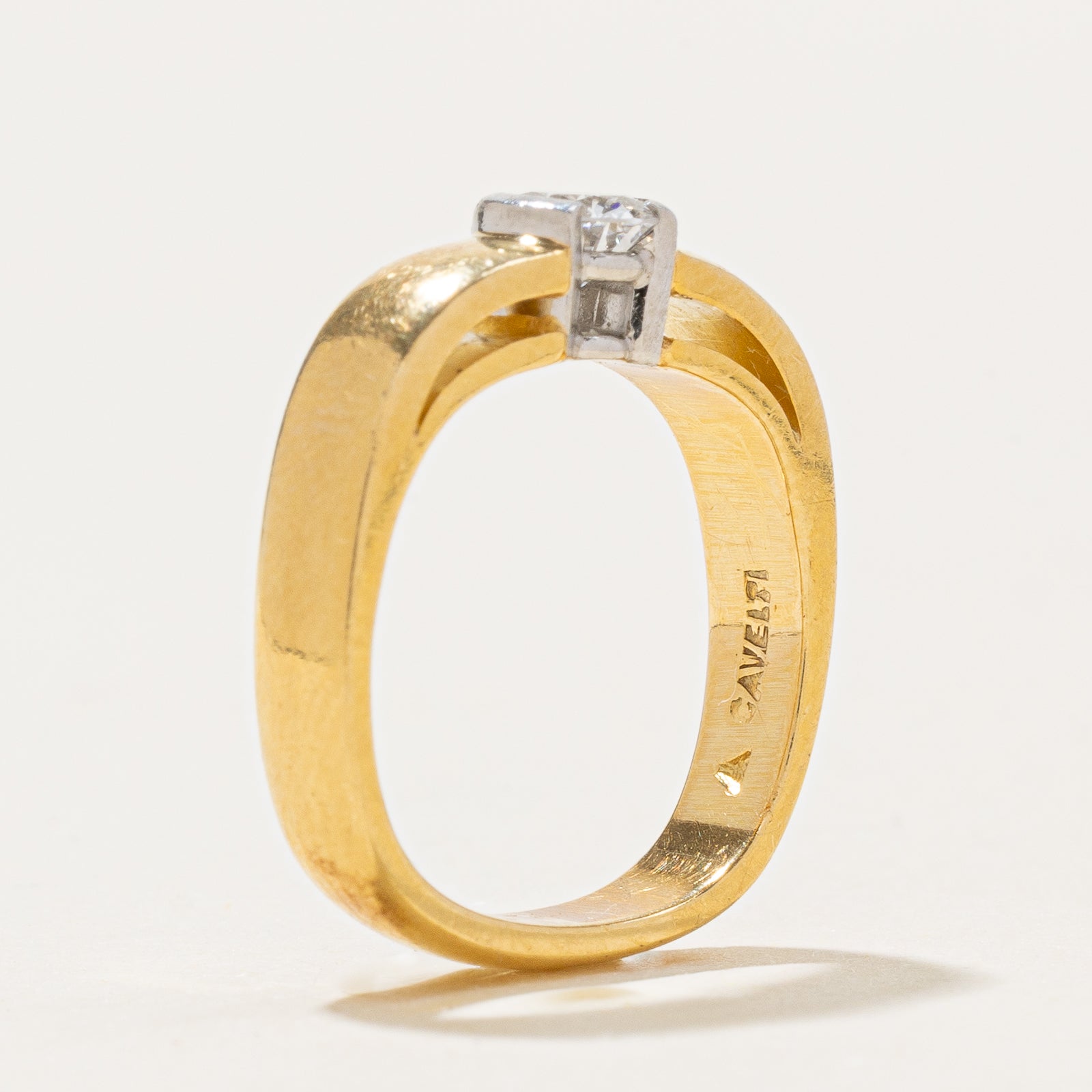 'Cavelti' Semi Bezel Set Diamond Ring | 0.27ct | SZ 3.25