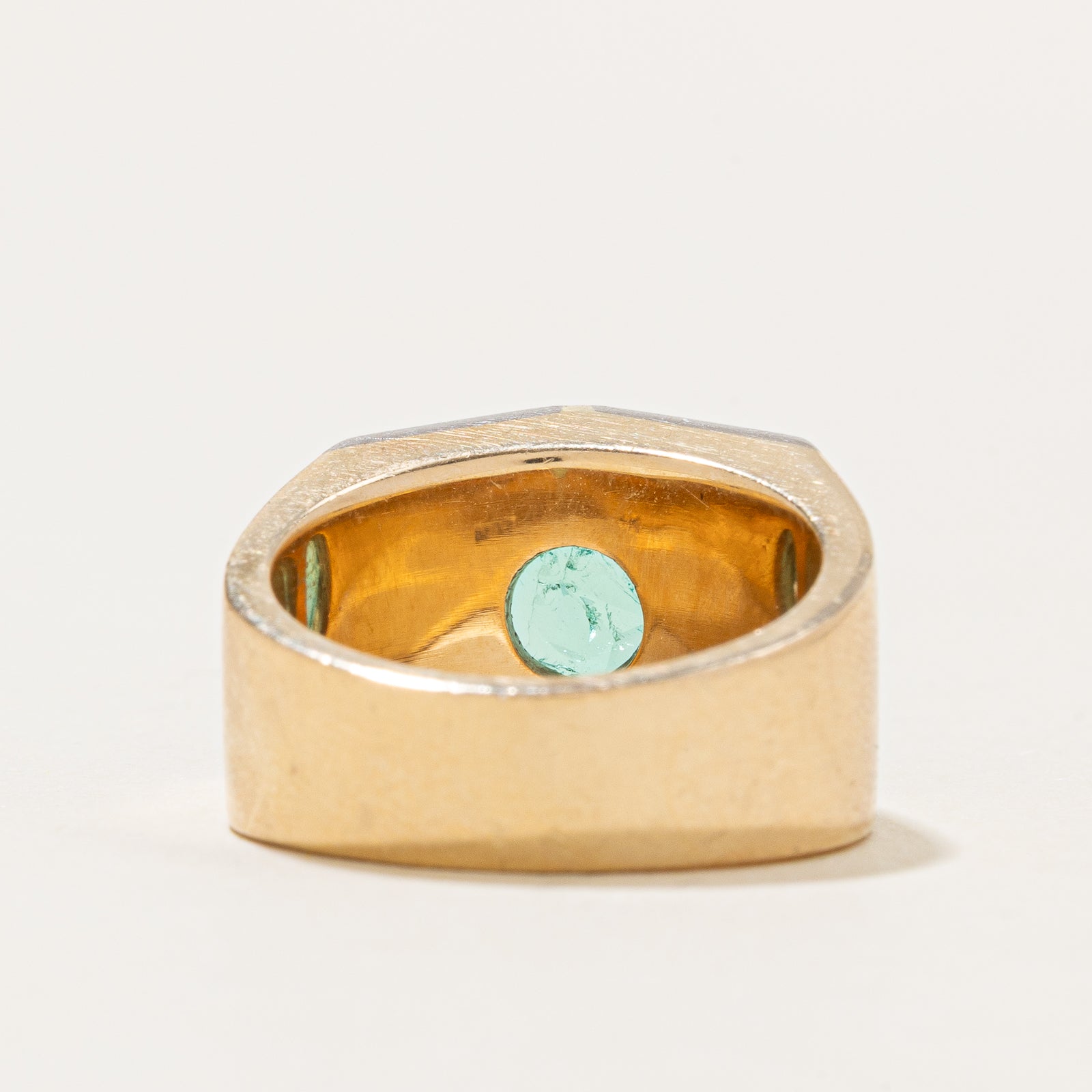 Emerald & Diamond Ring | 2.10ct, 0.28ctw | SZ 6.75