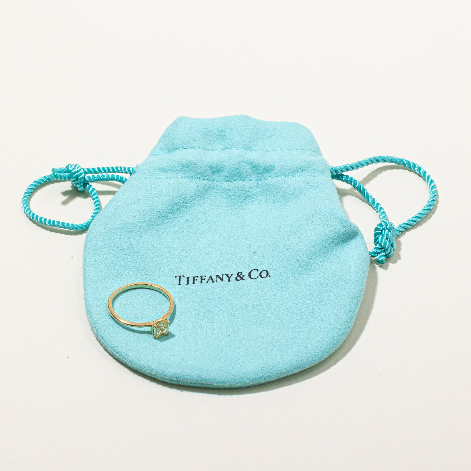 'Tiffany & Co' Fancy Intense Yellow Diamond Ring | 0.92ct | SZ 7.25