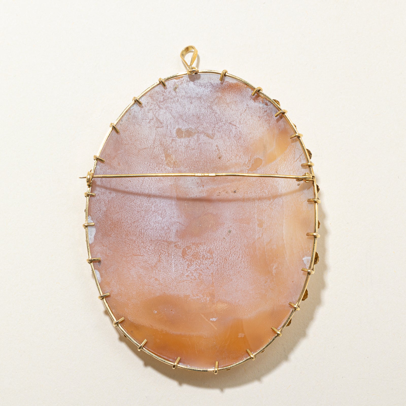 Italian Cameo Agate Convertible Pendant & Brooch