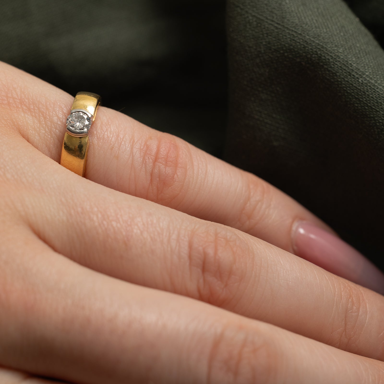 'Cavelti' Semi Bezel Set Diamond Ring | 0.27ct | SZ 3.25